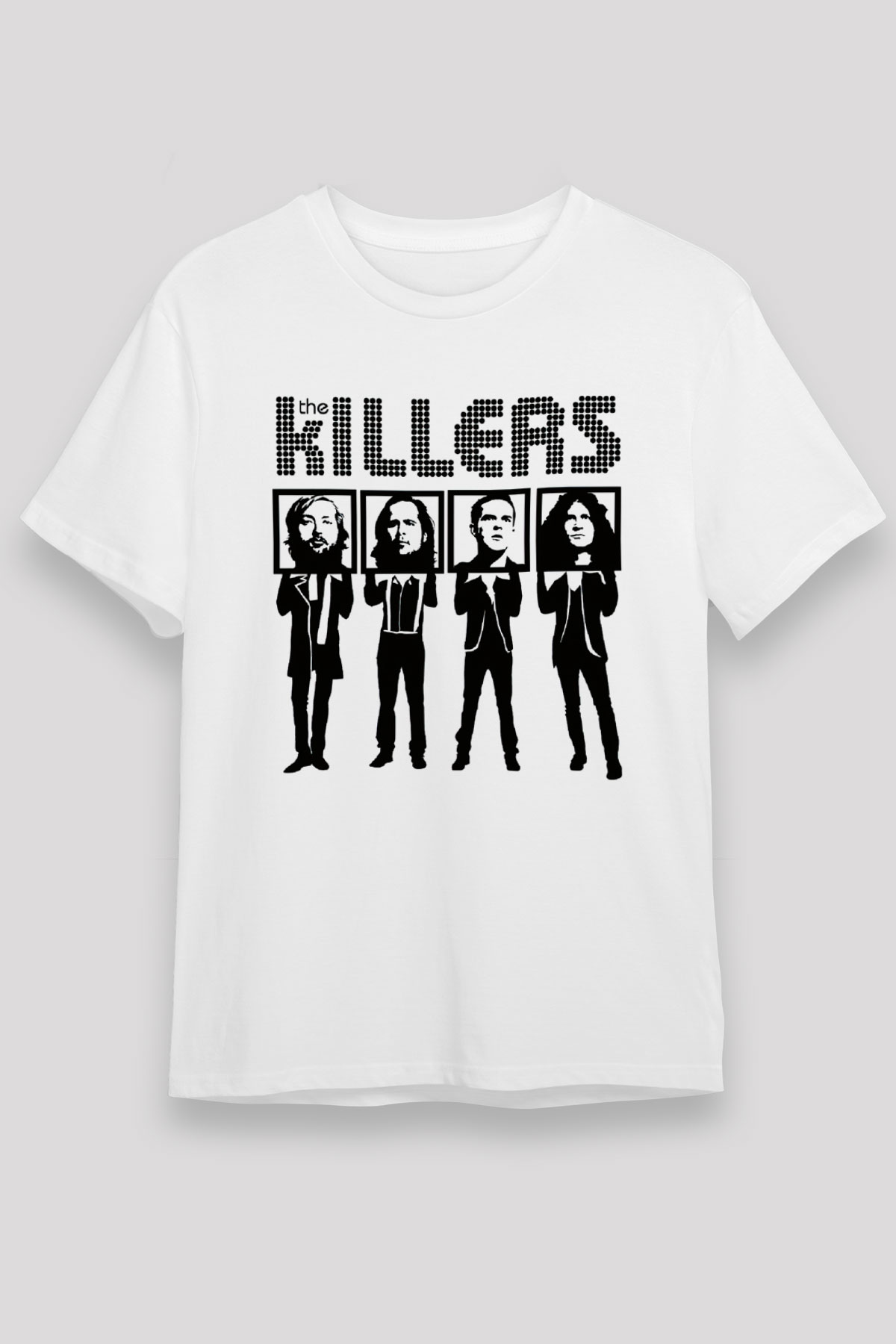 The Killers Beyaz Unisex Tişört T-Shirt - TişörtFabrikası