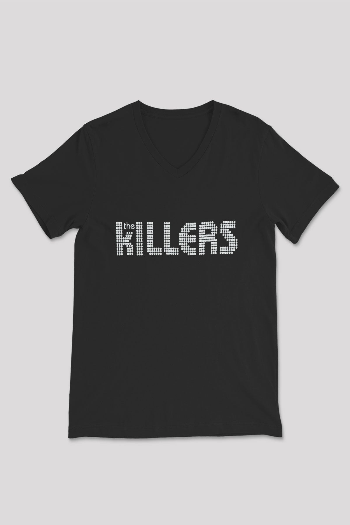 The Killers Siyah Unisex V Yaka Tişört T-Shirt