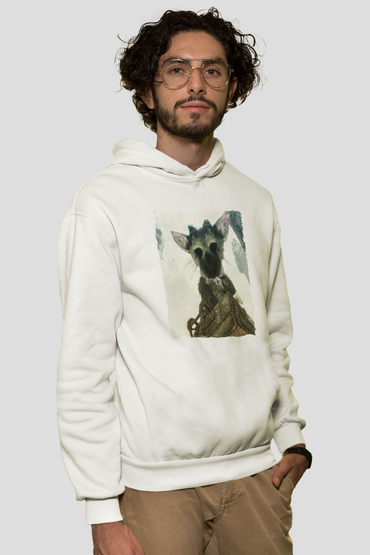 The Last Guardian Beyaz Unisex Hoodie