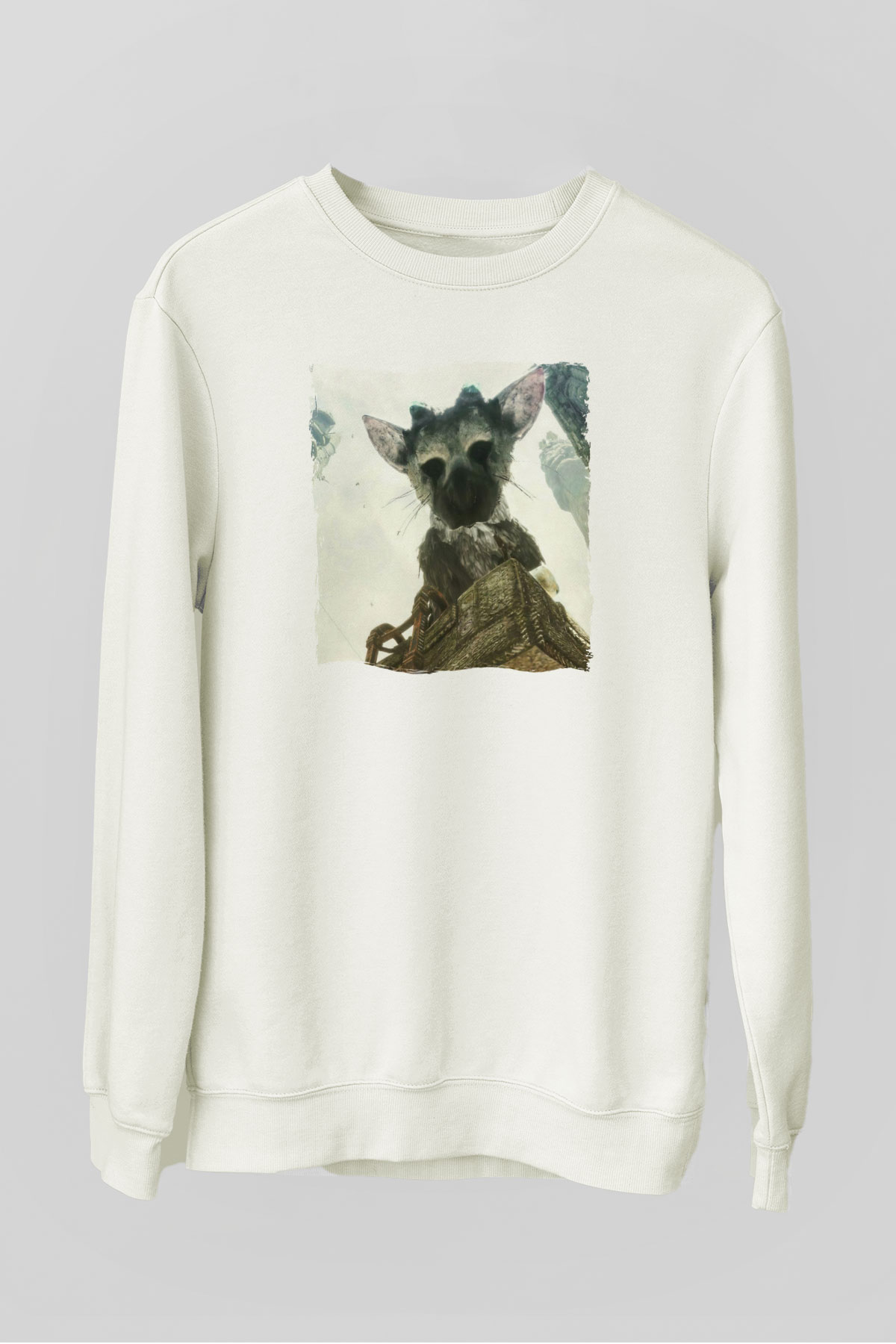 The Last Guardian Beyaz Unisex Sweatshirt