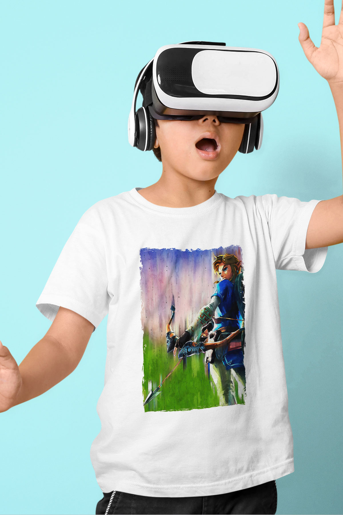 The Legend of Zelda Beyaz Unisex  Çocuk Tişört