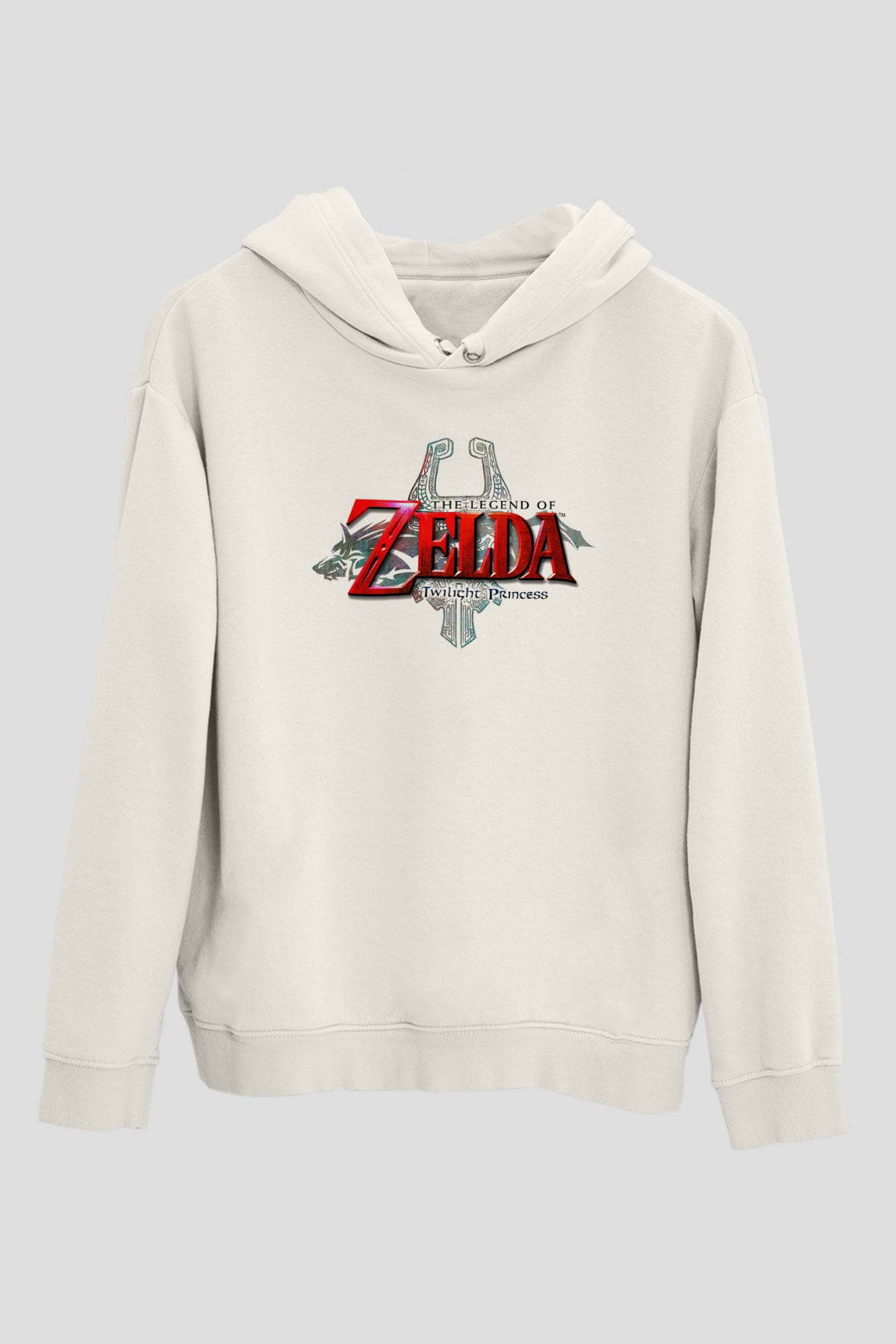 The Legend of Zelda Beyaz Unisex Kapşonlu Sweatshirt