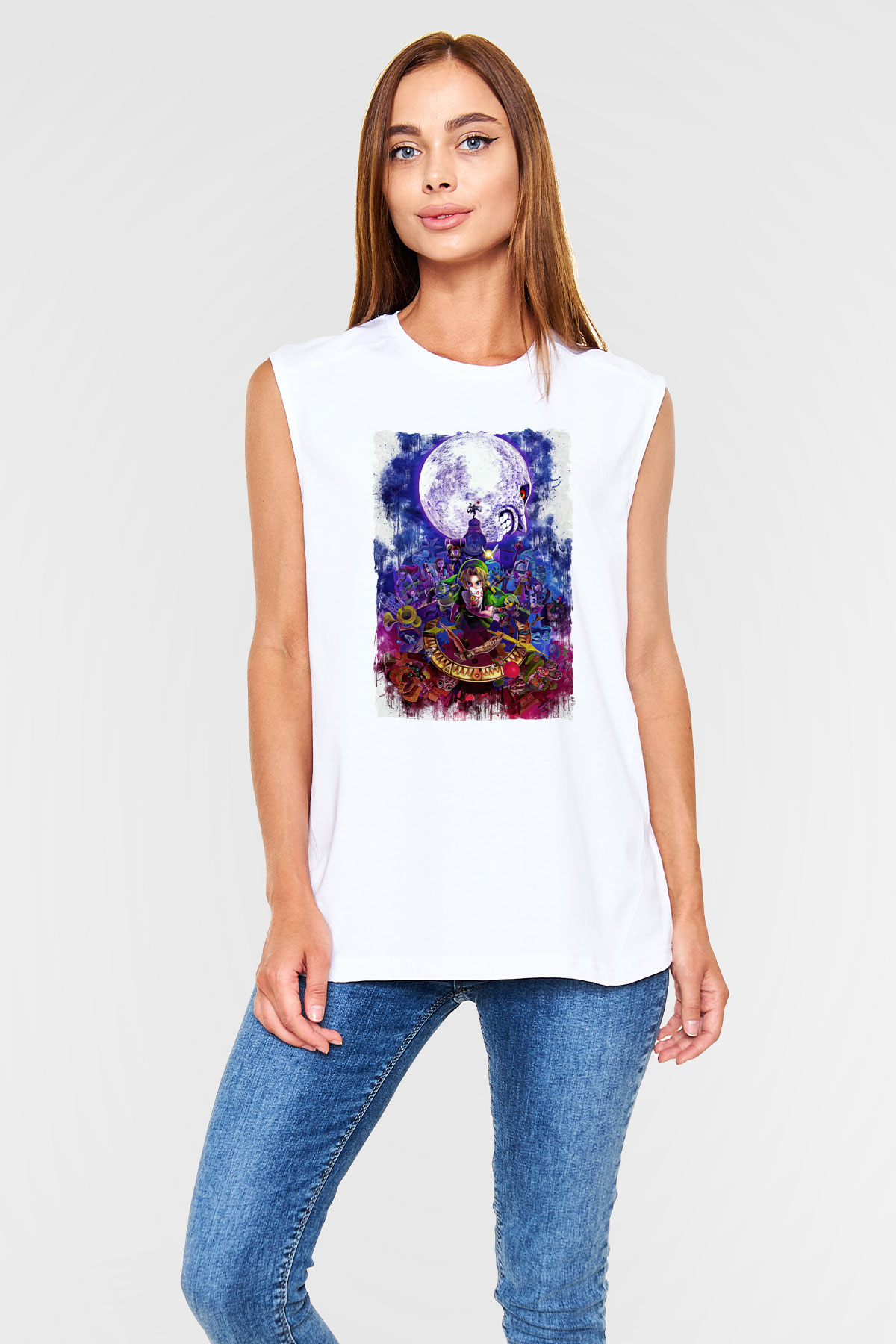 The Legend of Zelda Beyaz Unisex  Kolsuz Tişört