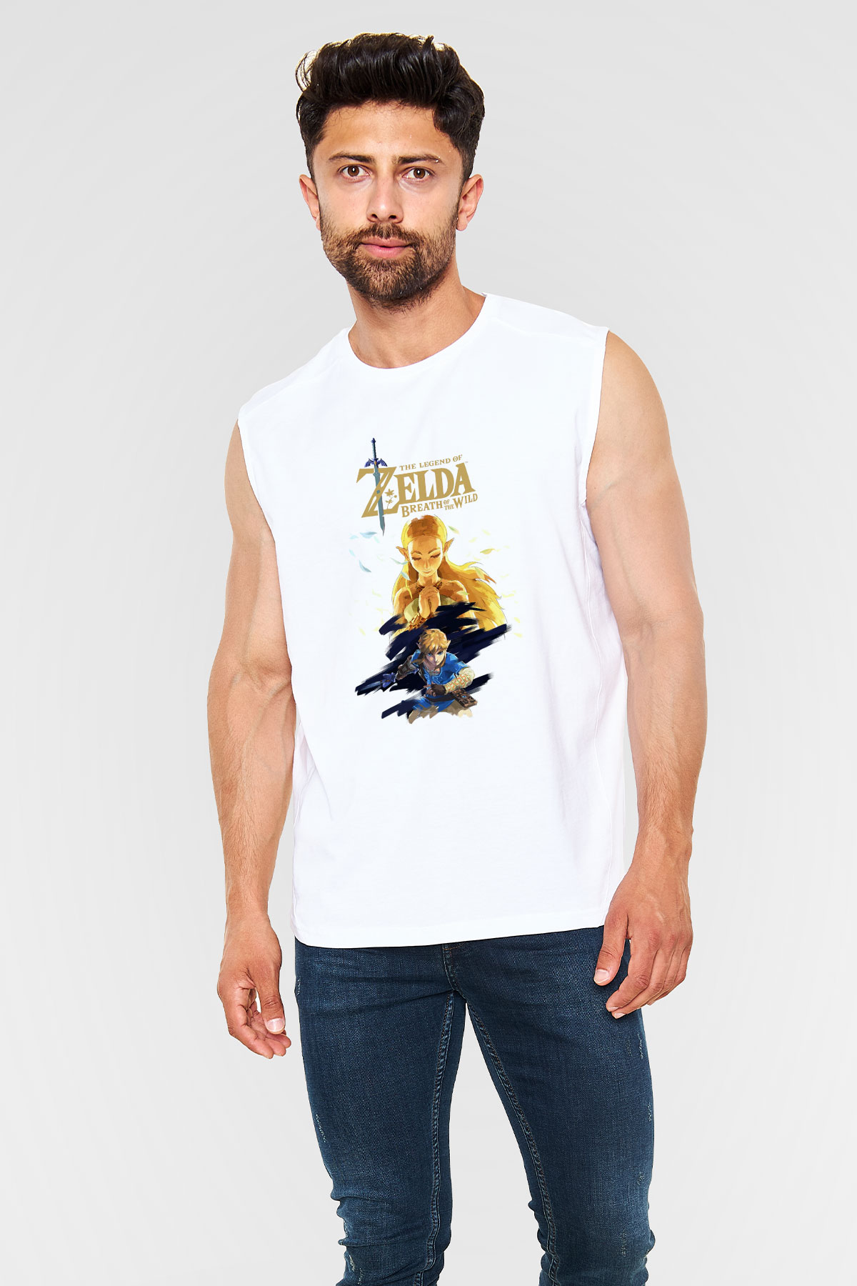 The Legend of Zelda Beyaz Unisex Kolsuz Tişört