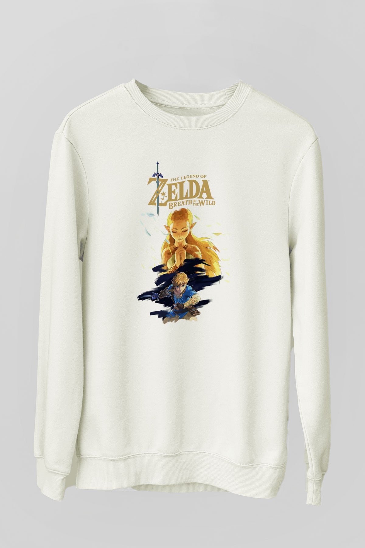 The Legend of Zelda Beyaz Unisex Sweatshirt