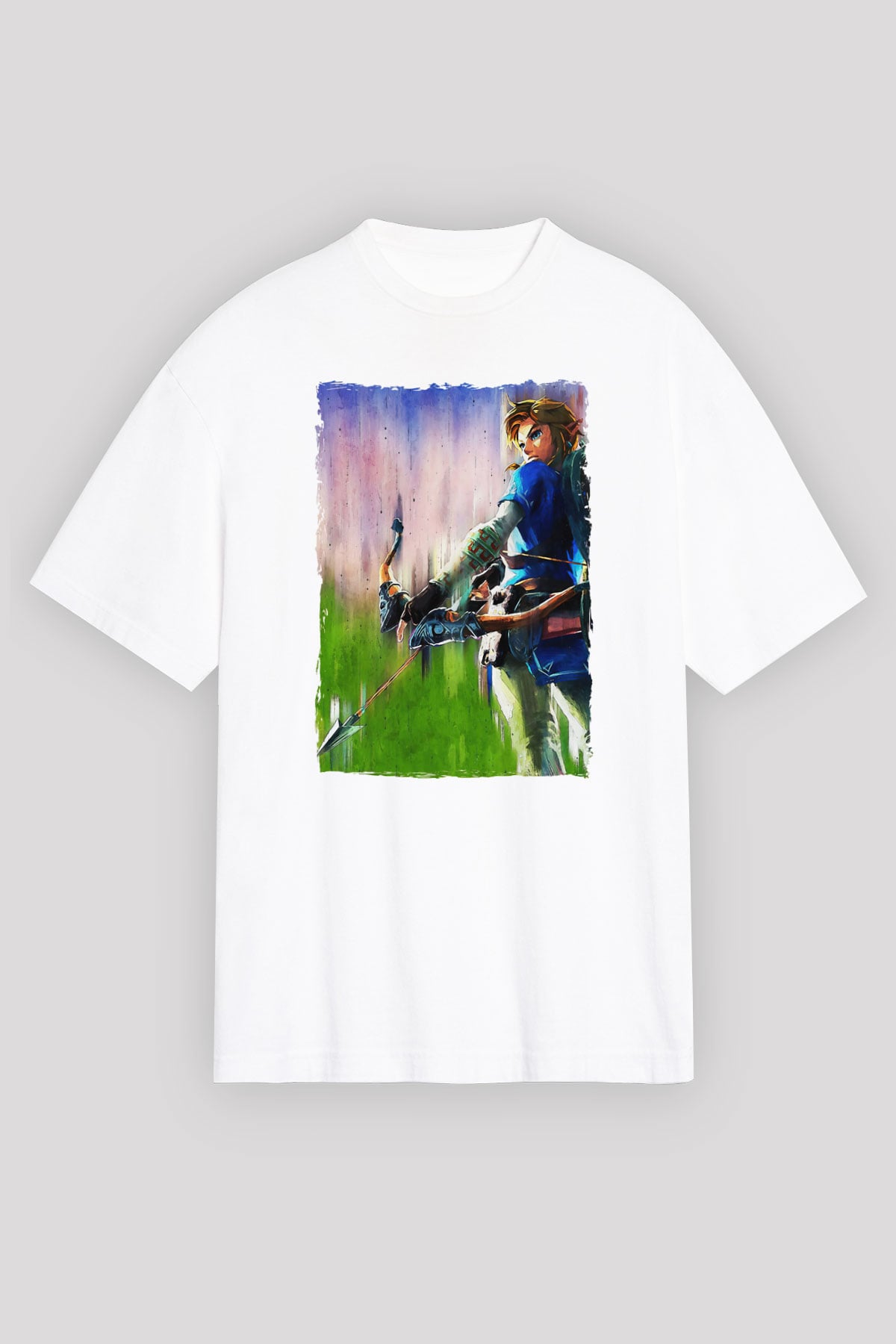 The Legend of Zelda Beyaz Oversize Tişört