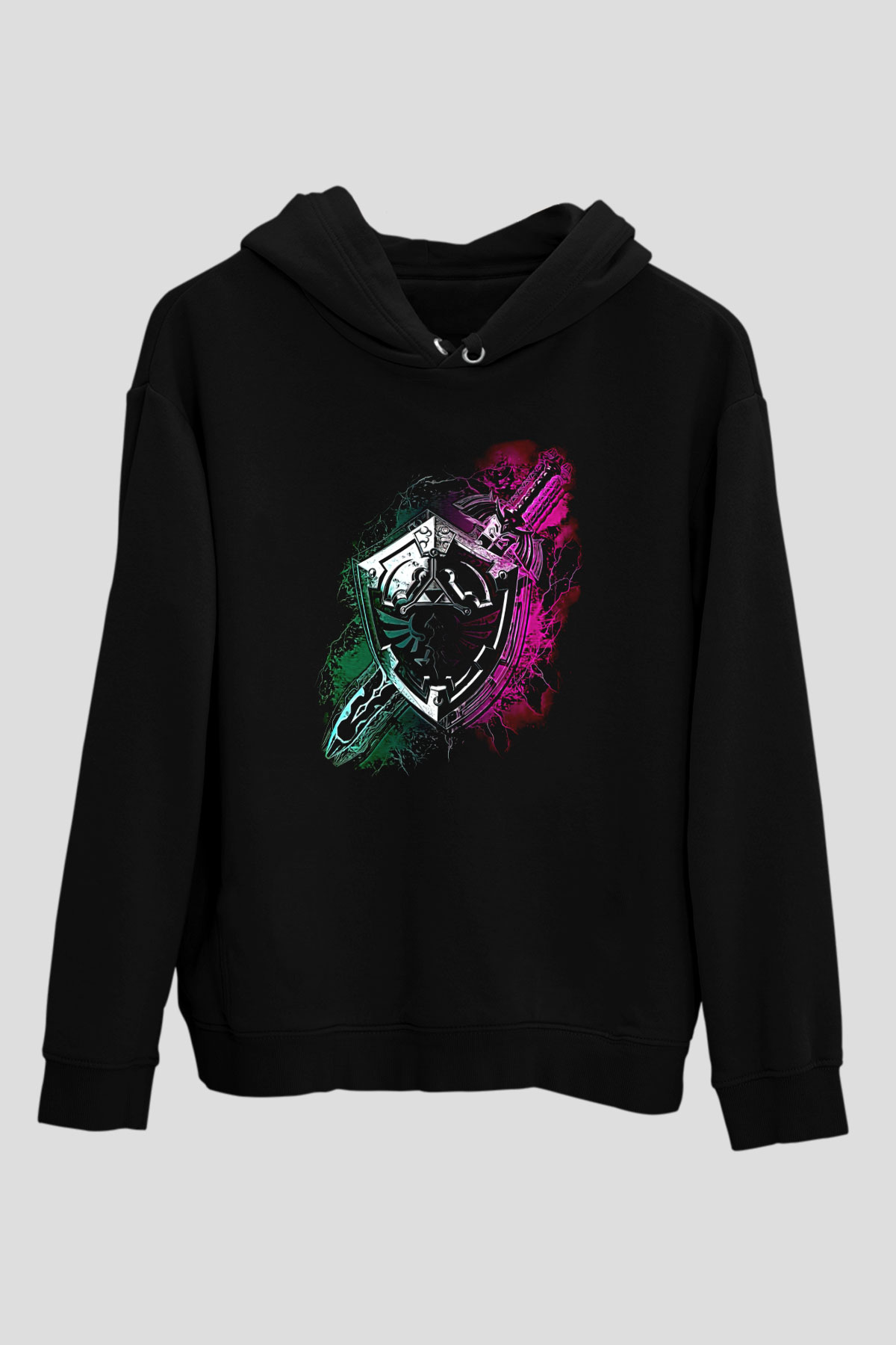 The Legend of Zelda Siyah Unisex Hoodie