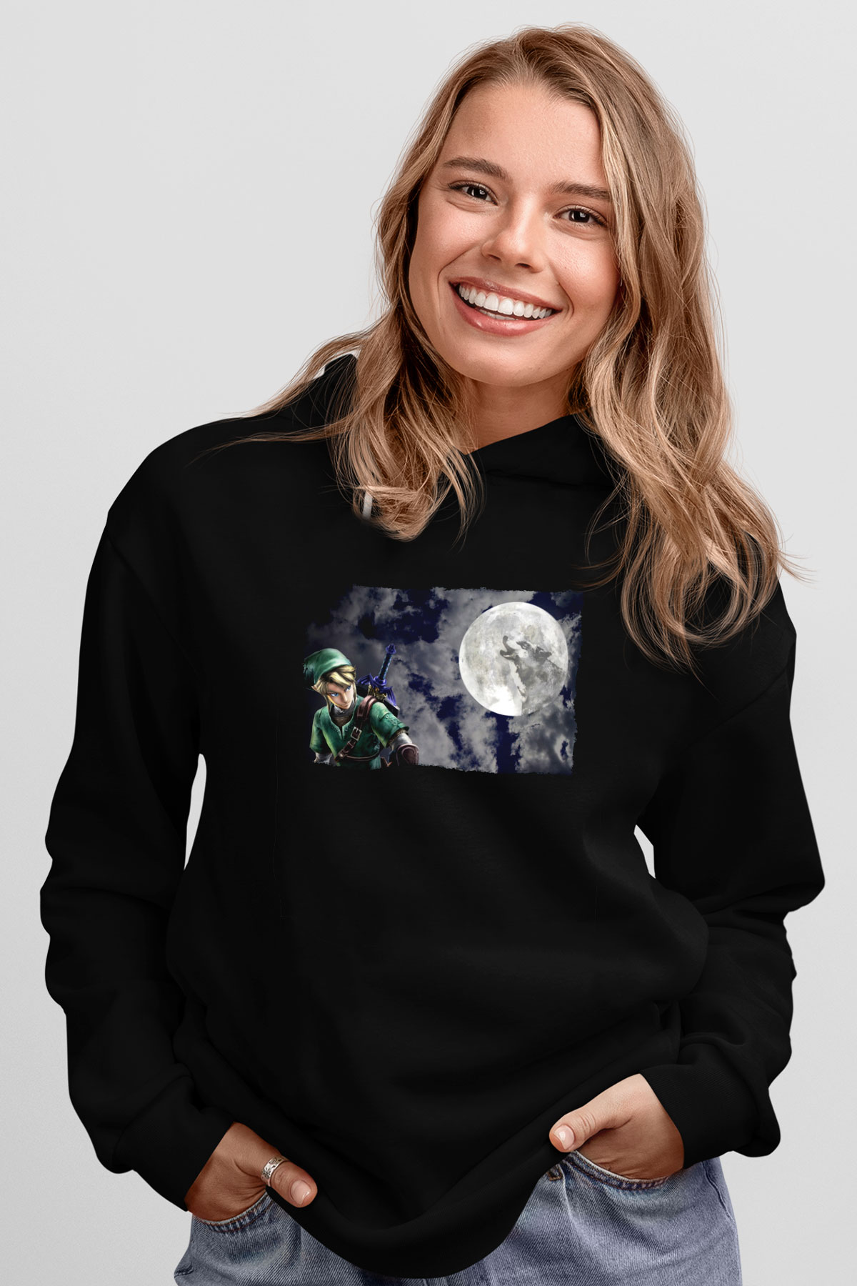 The Legend of Zelda Siyah Unisex Hoodie