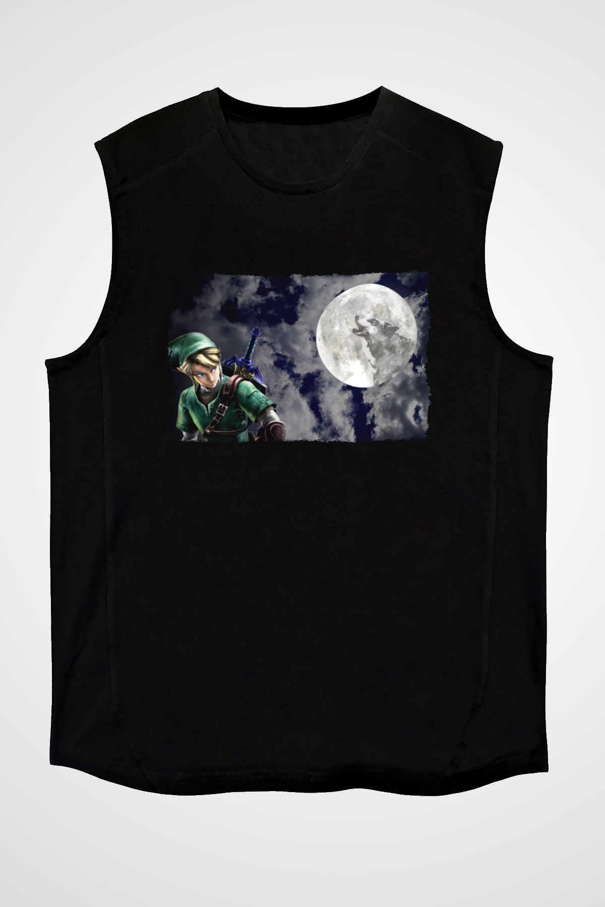 The Legend of Zelda Siyah Unisex  Kolsuz Tişört