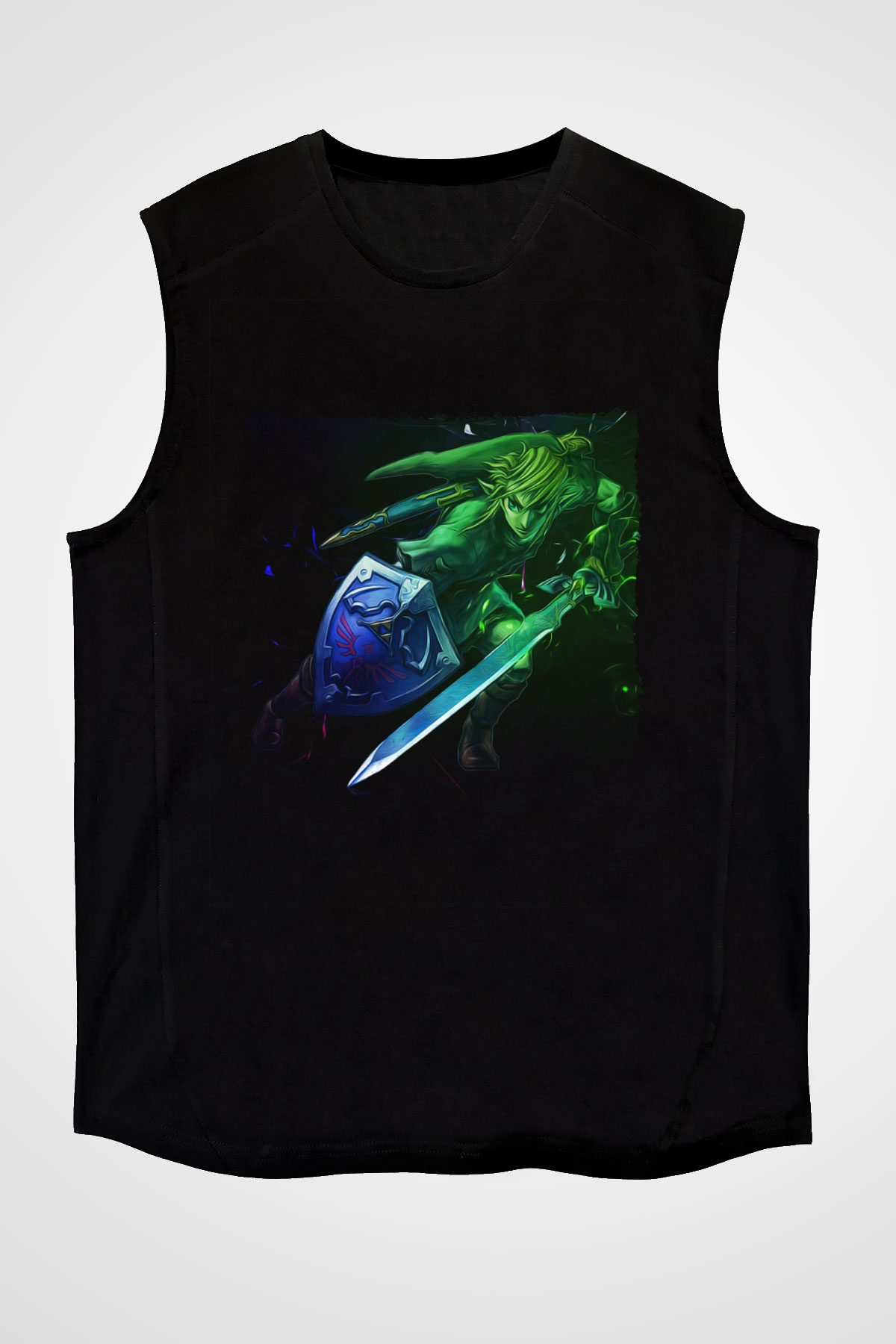 The Legend of Zelda Siyah Unisex  Kolsuz Tişört