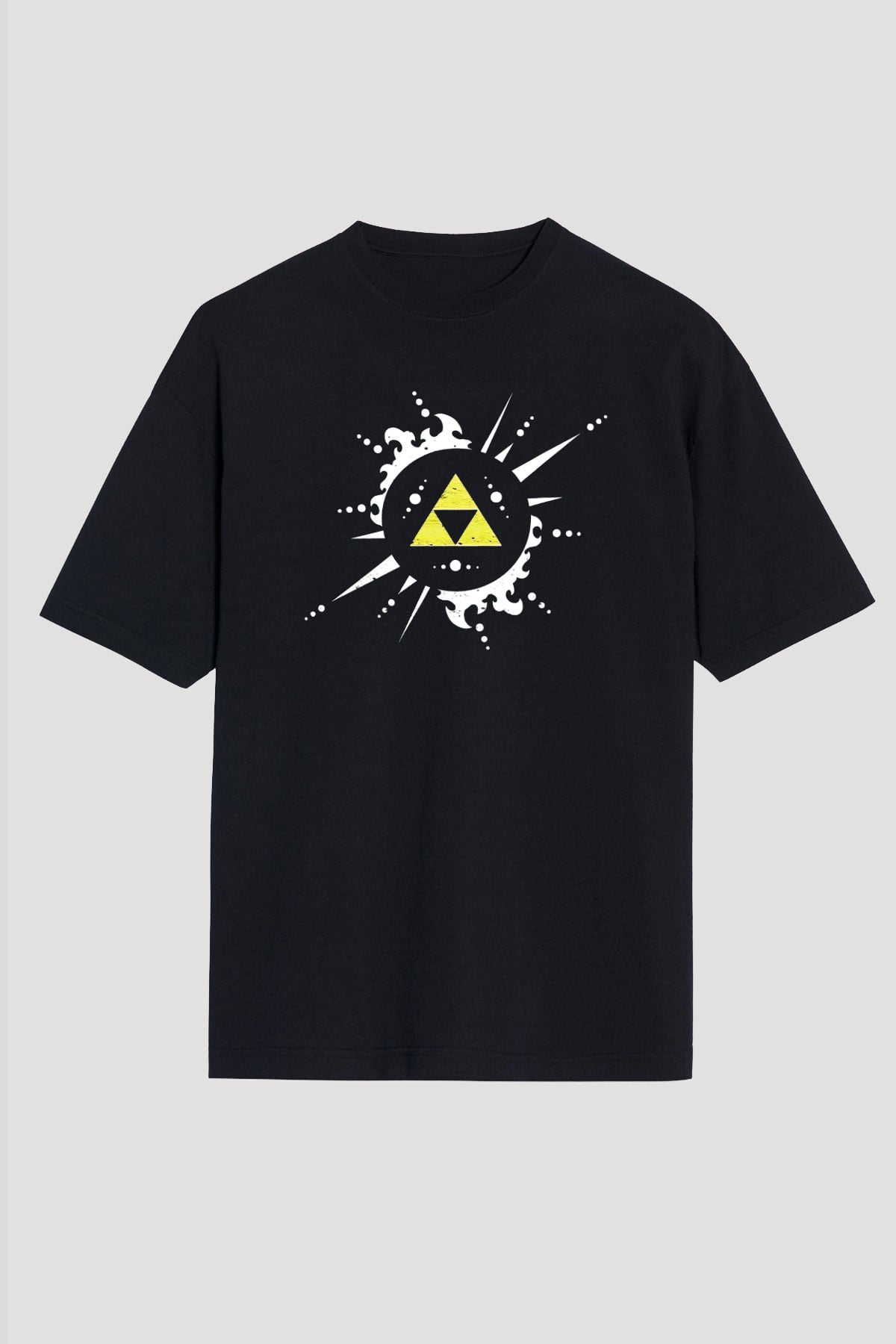 The Legend of Zelda Siyah Unisex Oversize Tişört