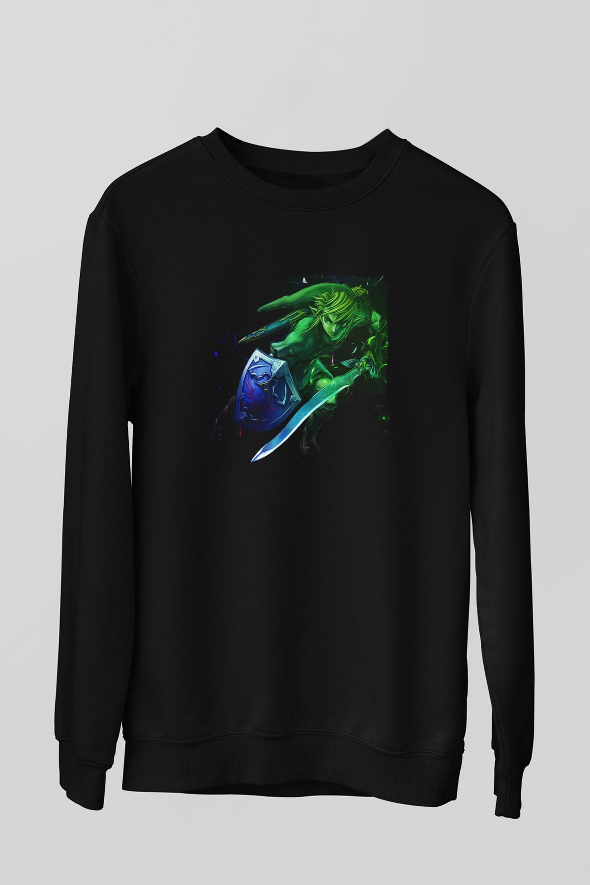 The Legend of Zelda Siyah Unisex  Sweatshirt