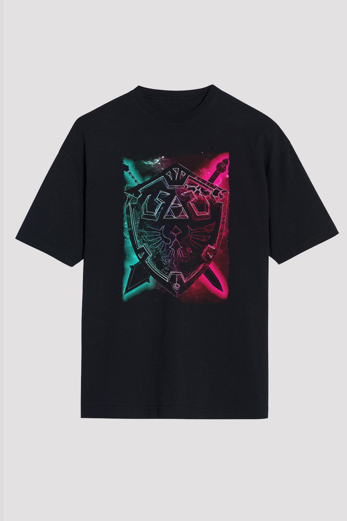 The Legend of Zelda Siyah Oversize Tişört