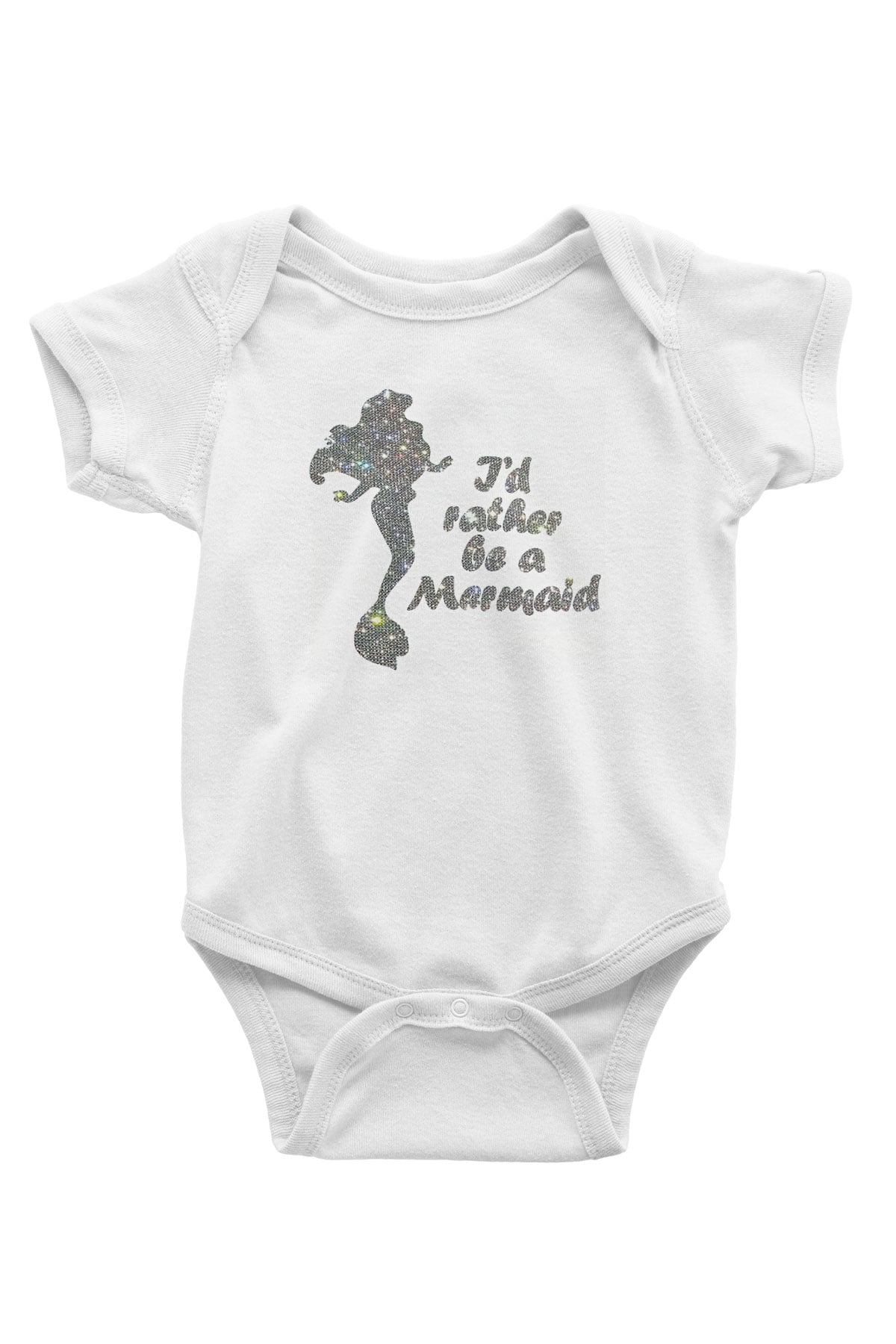 The Little Mermaid Beyaz Bebek Body - Zıbın