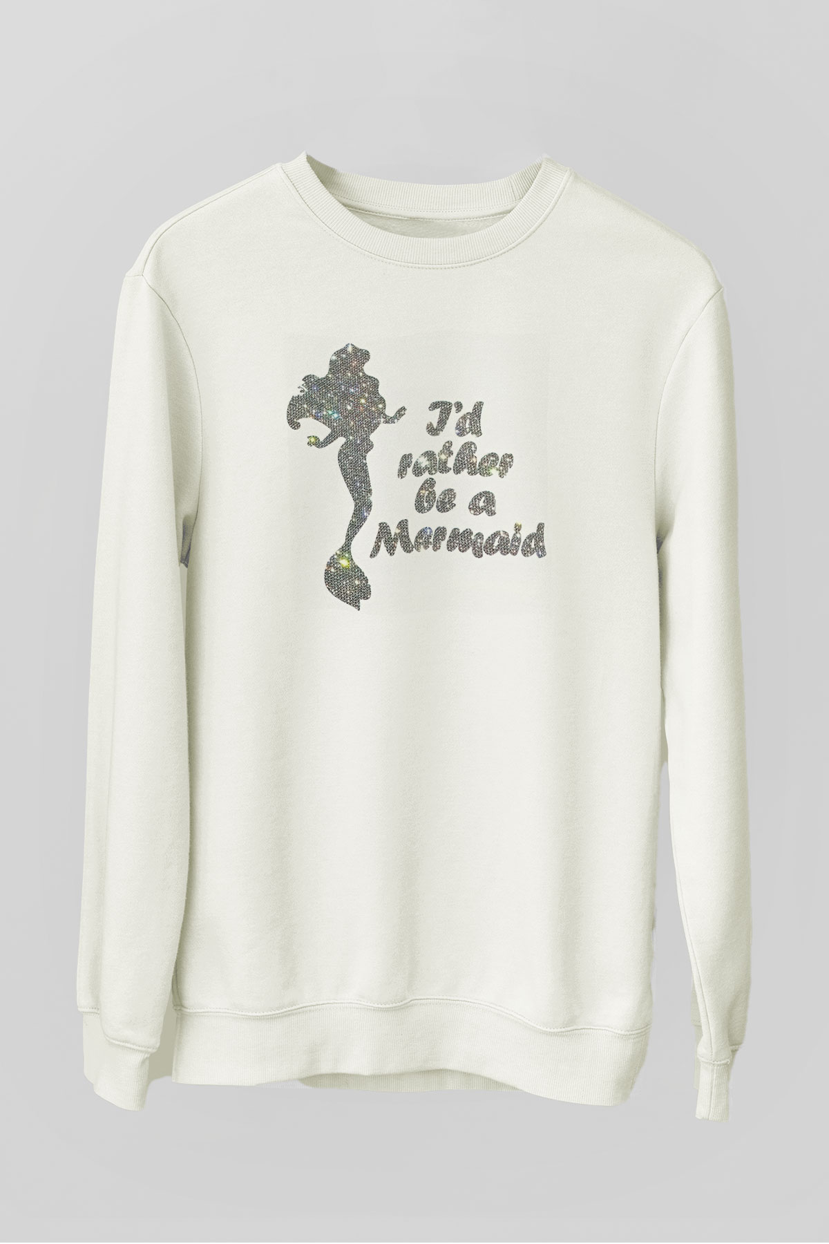 The Little Mermaid Beyaz Unisex Sweatshirt