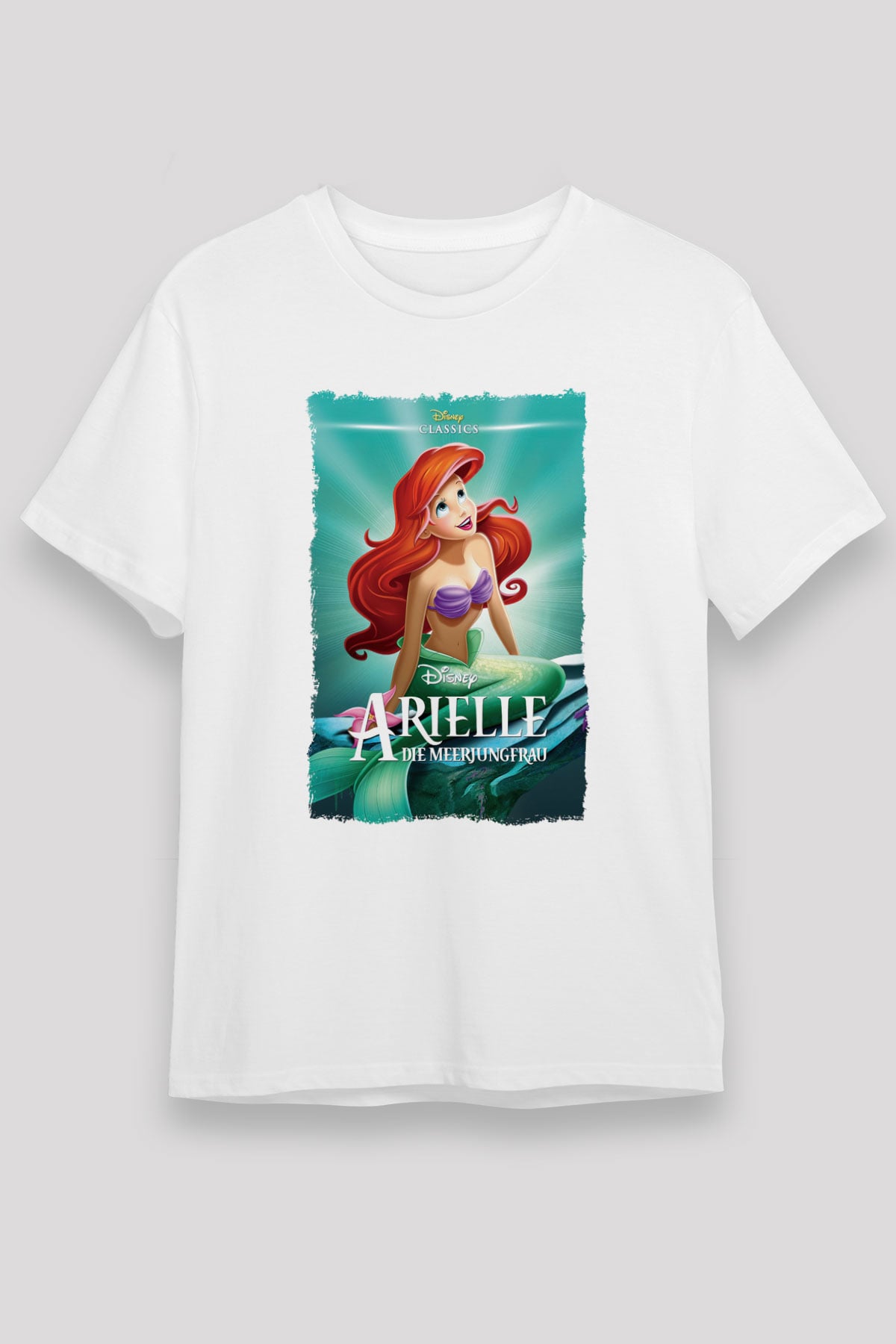 The Little Mermaid Beyaz Unisex Tişört T-Shirt