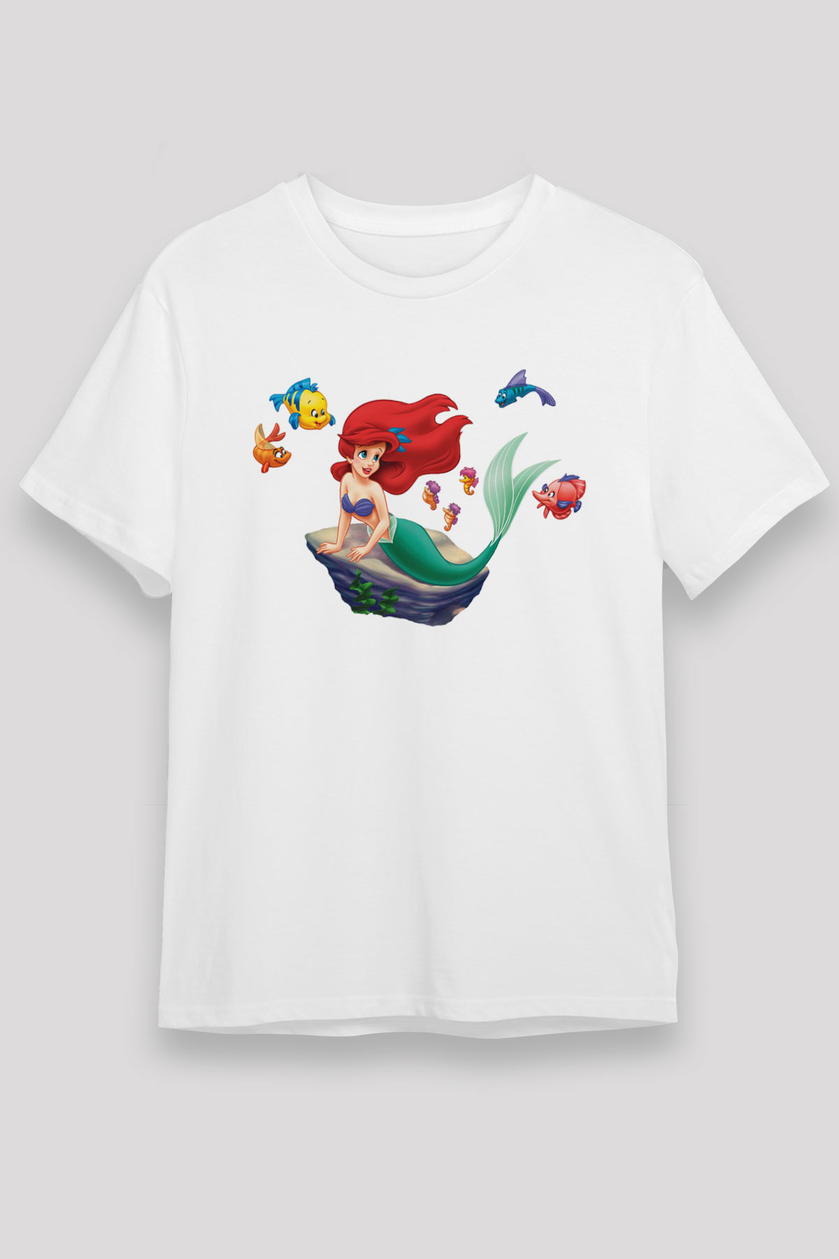 The Little Mermaid Beyaz Unisex Tişört T-Shirt