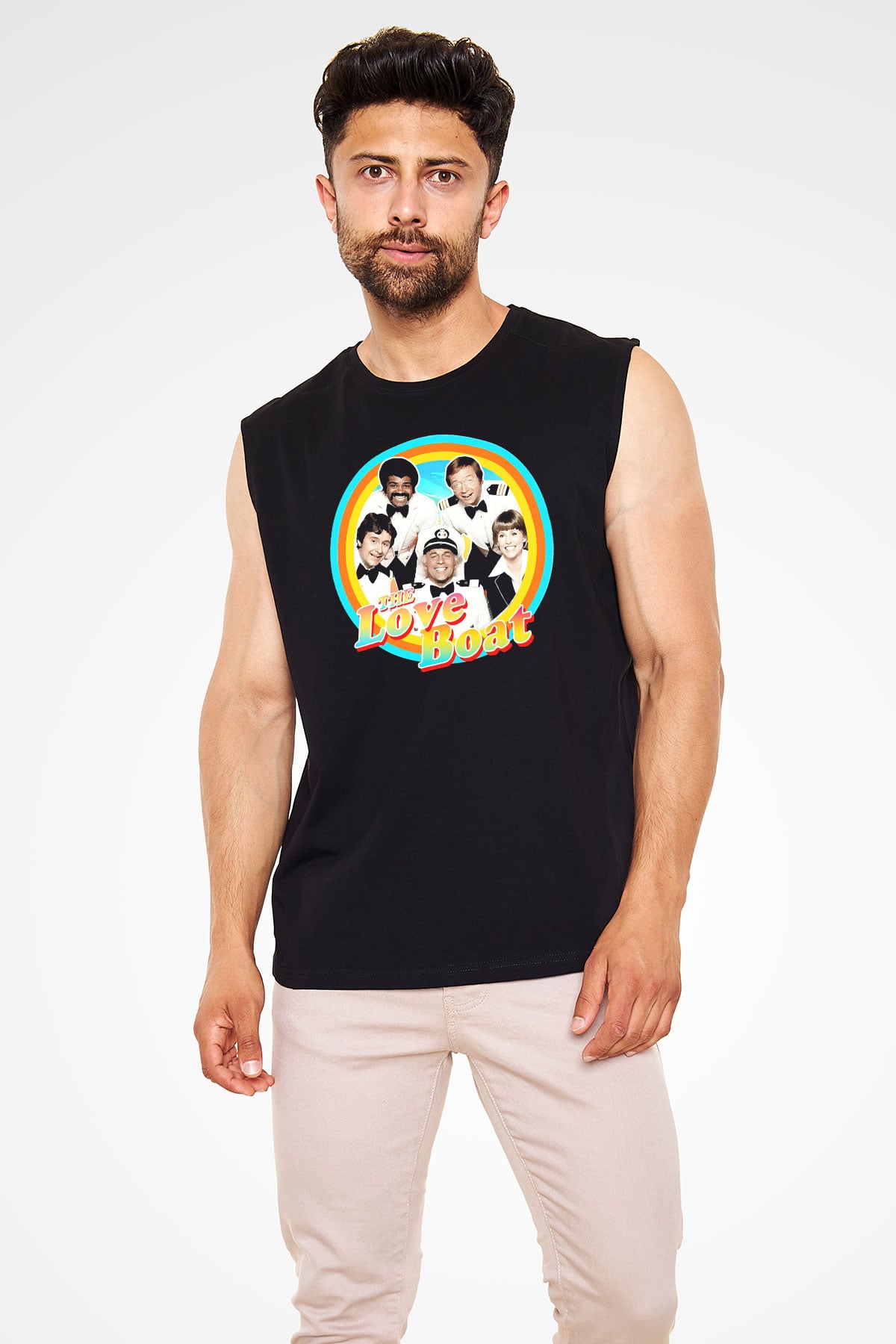 The Love Boat Siyah Unisex  Kolsuz Tişört