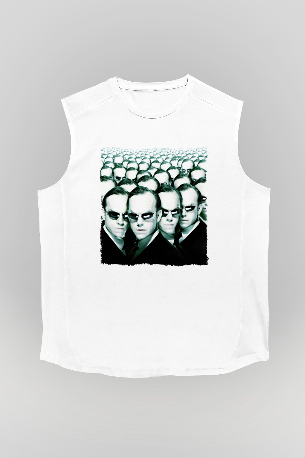 The Matrix Beyaz Unisex Kolsuz Tişört