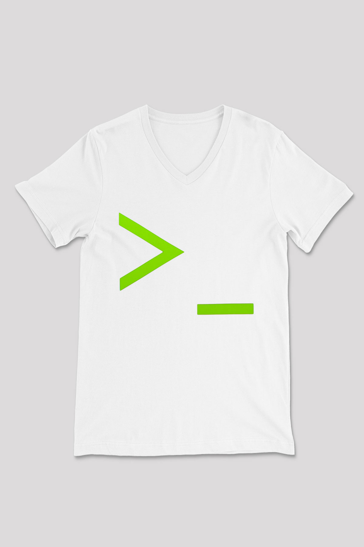 The Matrix Beyaz Unisex V Yaka Tişört T-Shirt