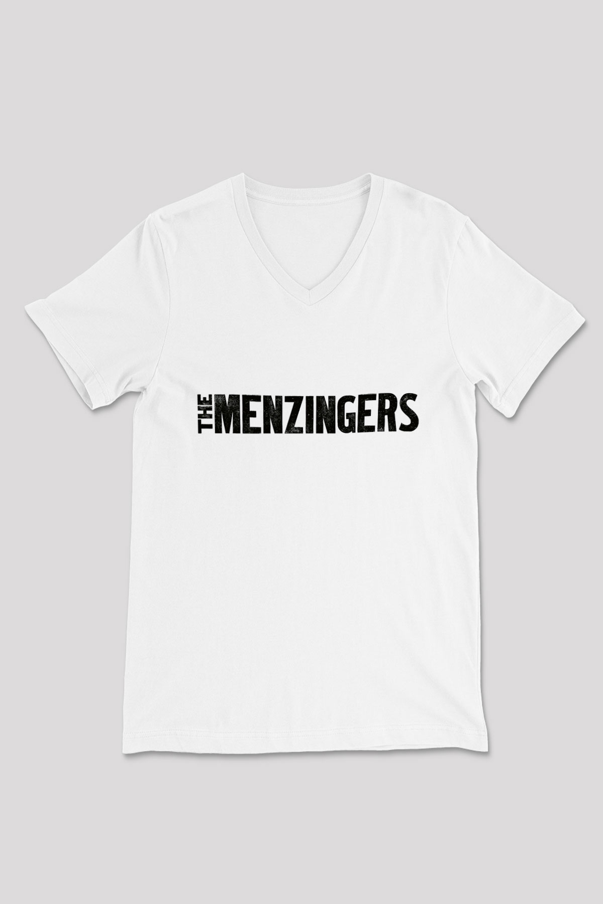 The Menzingers Beyaz Unisex V Yaka Tişört T-Shirt