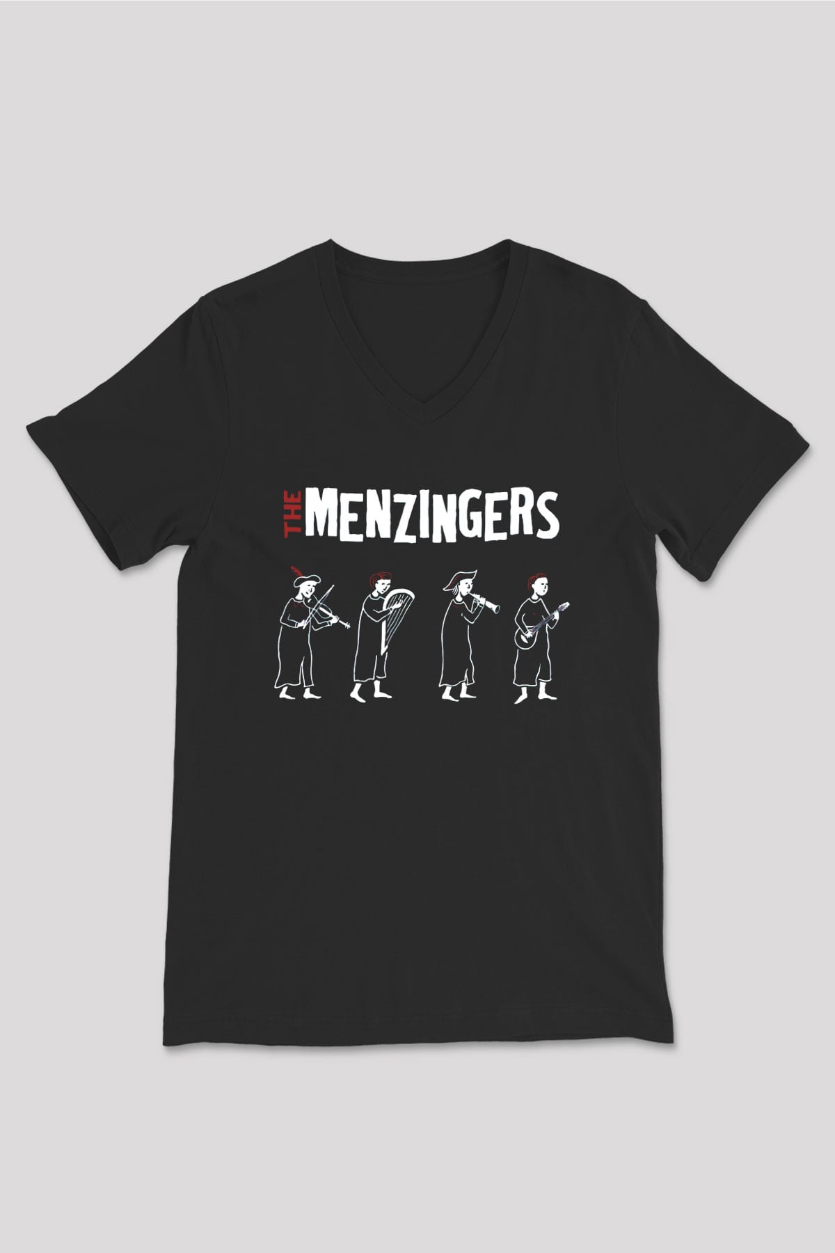 The Menzingers Siyah Unisex V Yaka Tişört