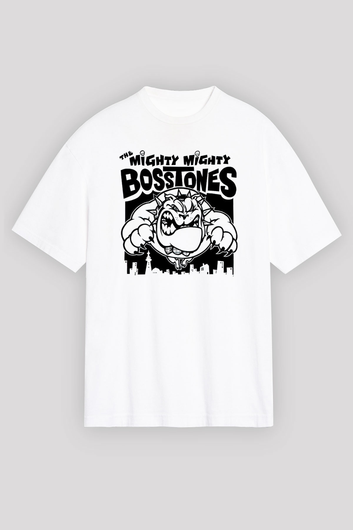 The Mighty Mighty Bosstones Beyaz Oversize Tişört Oversize T-shirt - TişörtFabrikası