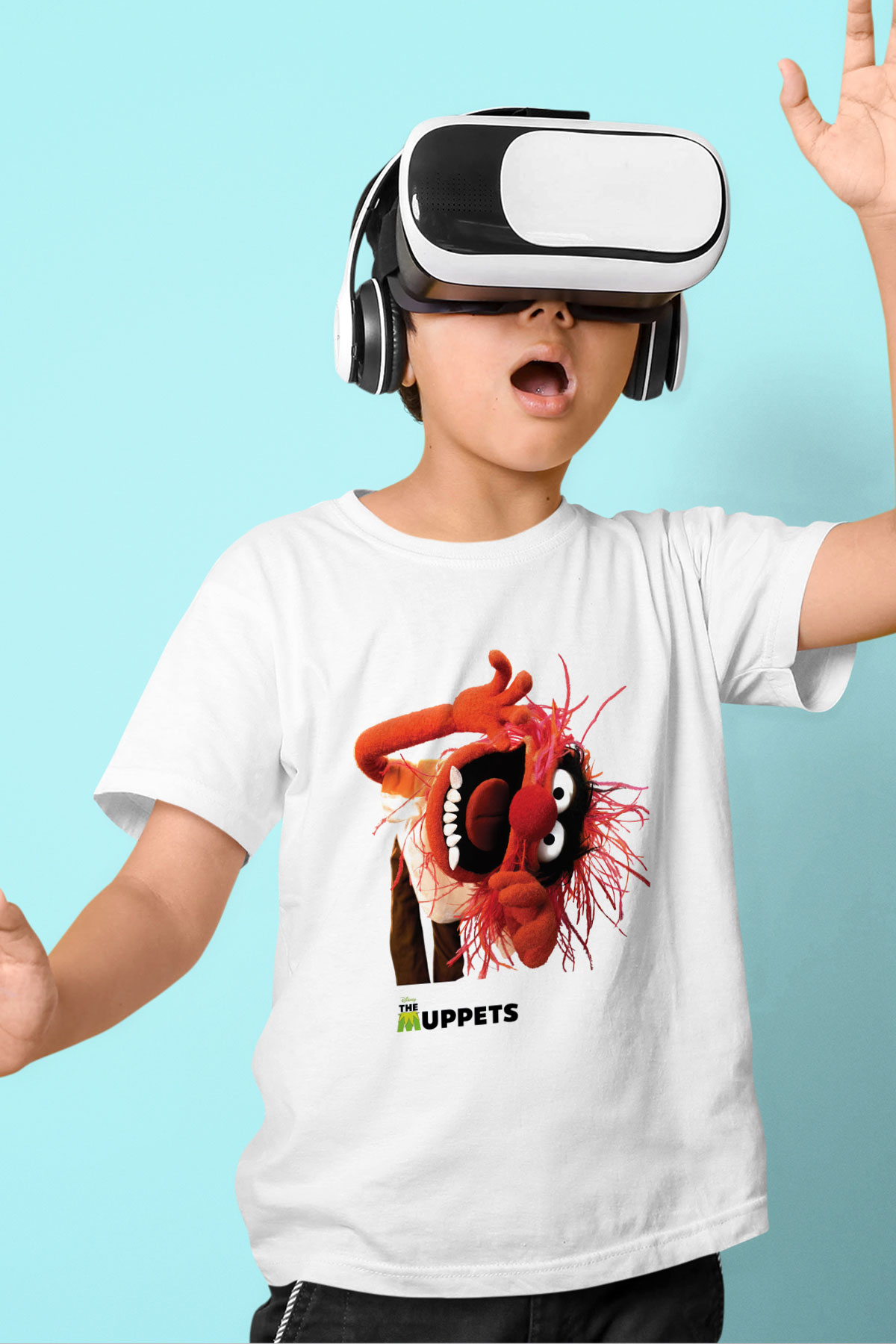 The Muppets Baskılı Beyaz Unisex Çocuk Tişört