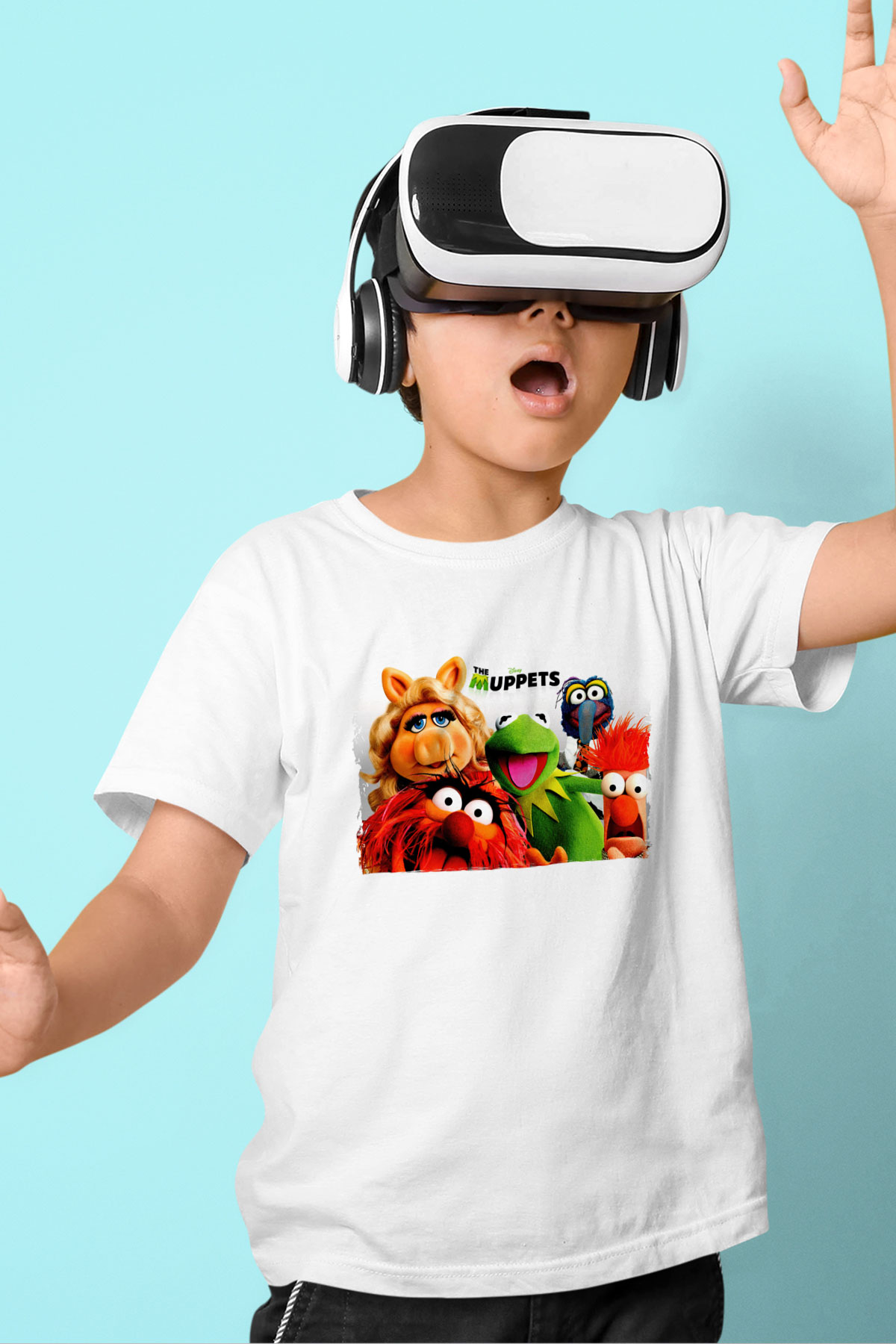 The Muppets Beyaz Unisex  Çocuk Tişört