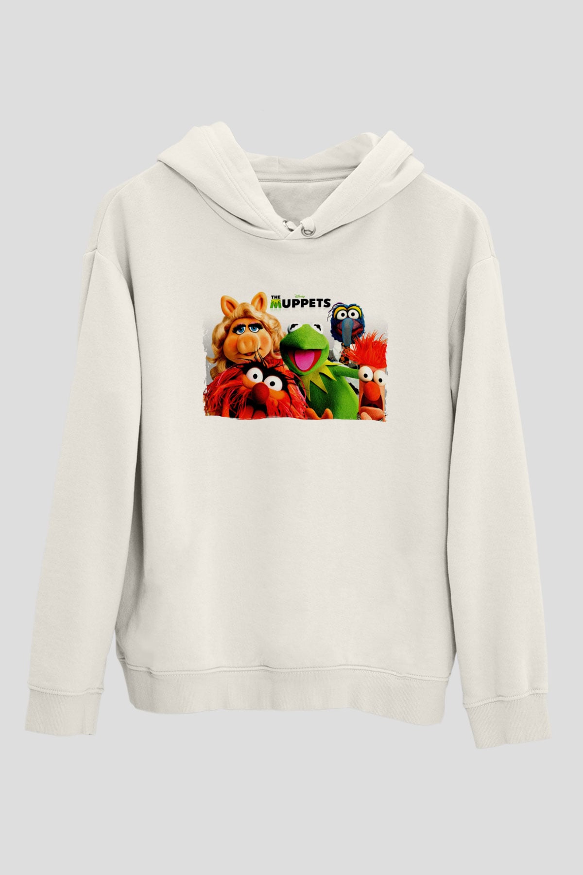 The Muppets Beyaz Unisex Hoodie