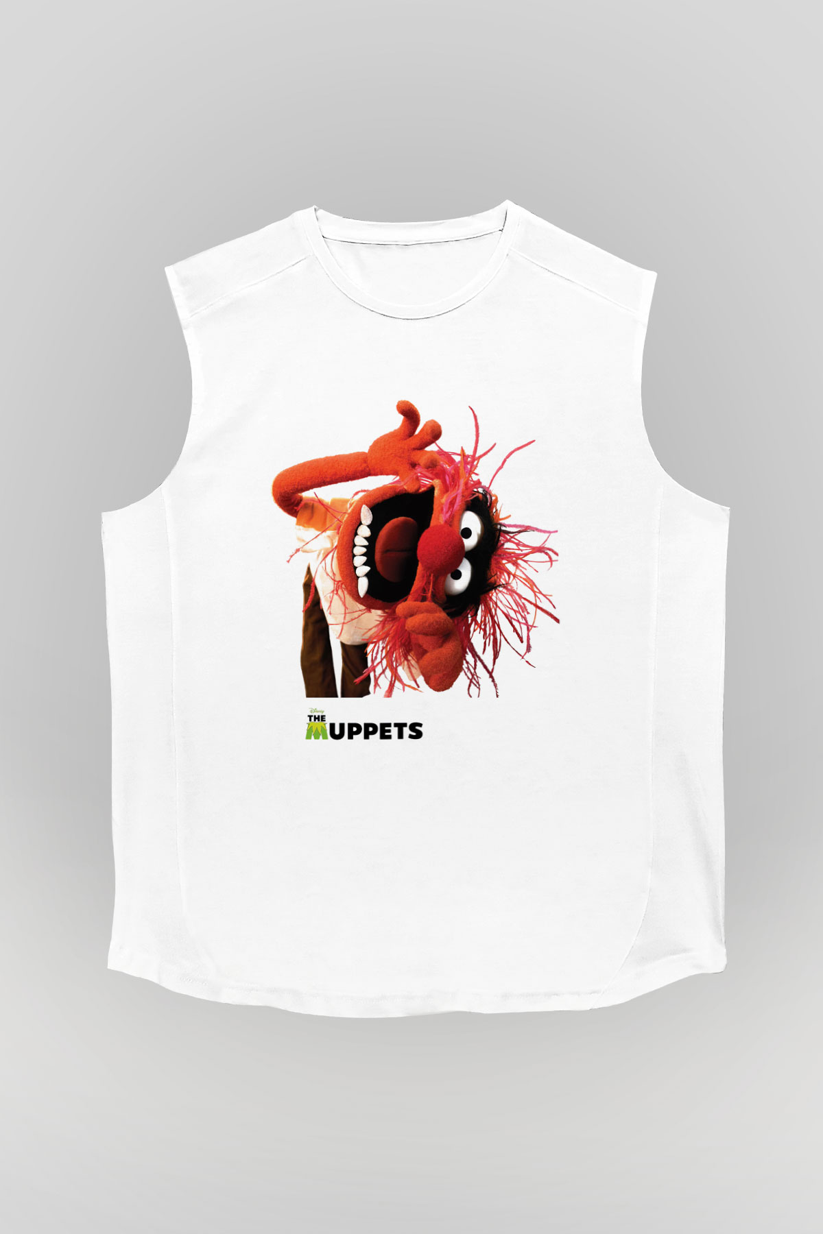 The Muppets Beyaz Unisex Kolsuz Tişört