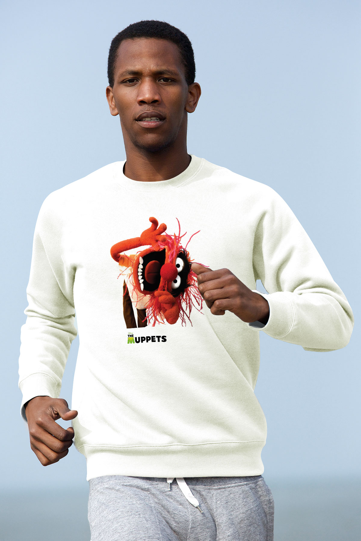 The Muppets Beyaz Unisex Sweatshirt