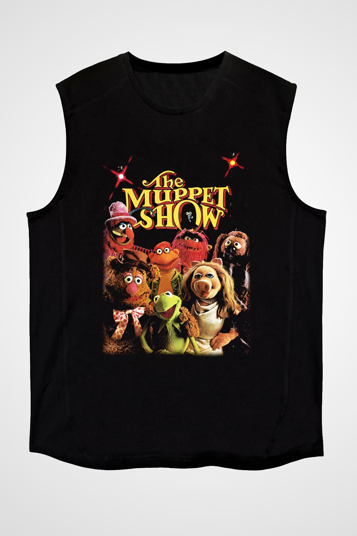 The Muppets Siyah Unisex Kolsuz Tişört
