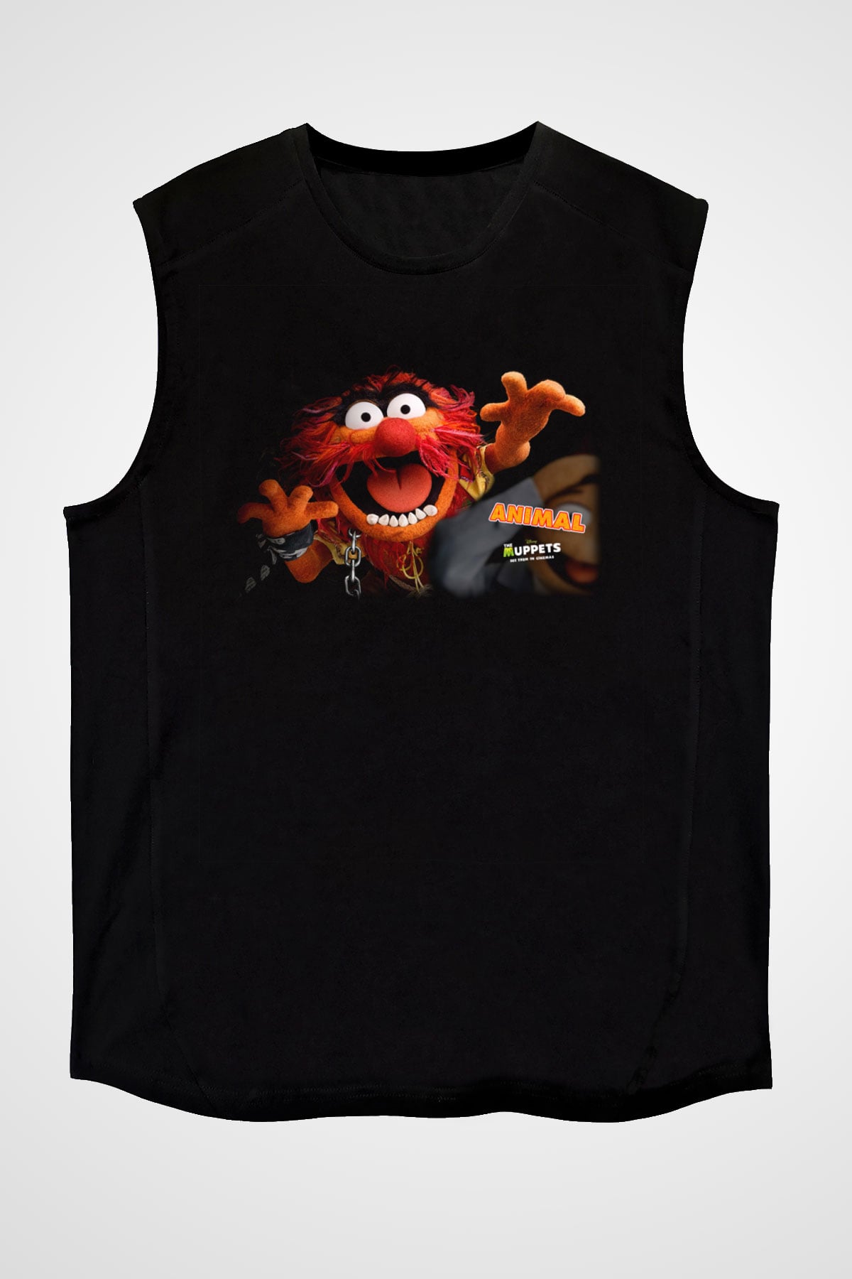 The Muppets Siyah Unisex Kolsuz Tişört