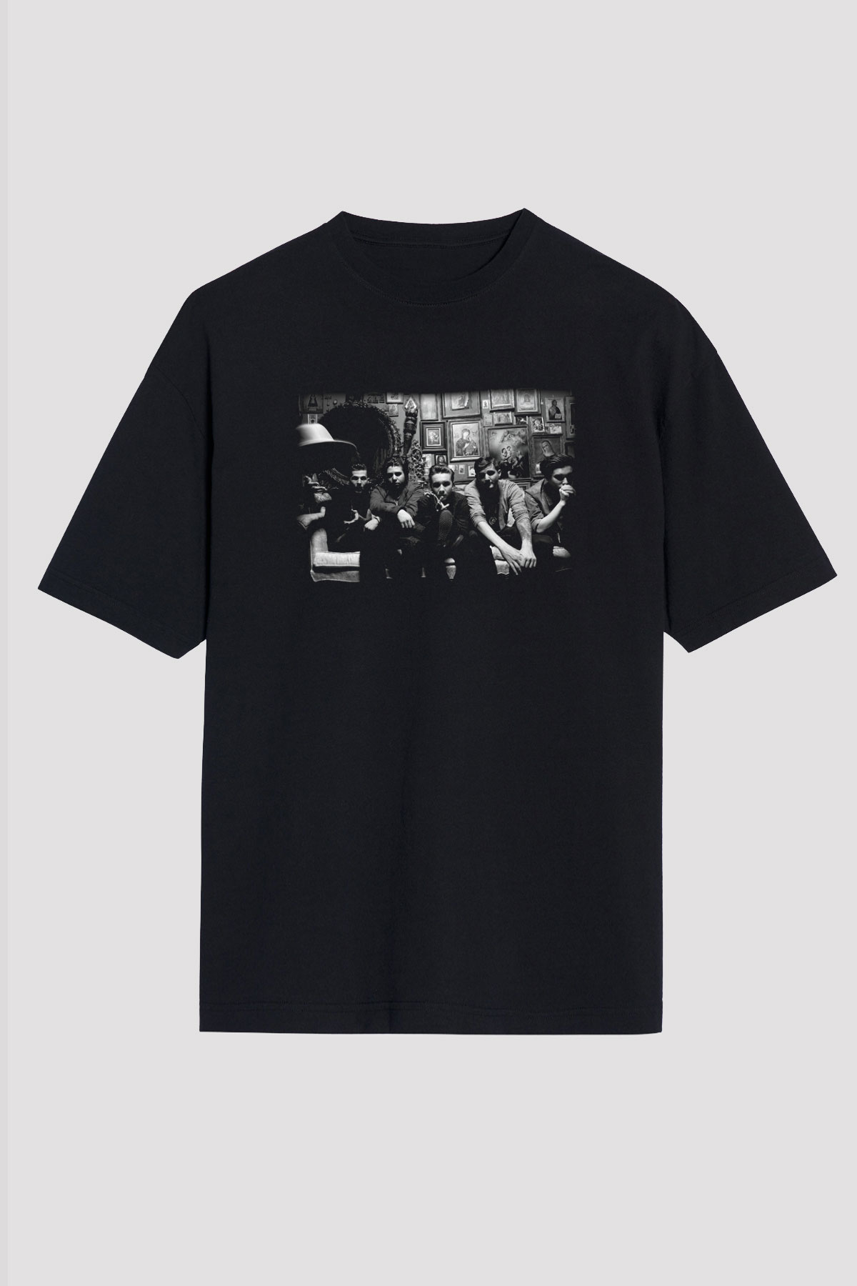 The Neighbourhood Siyah Unisex Oversize Tişört T-Shirt