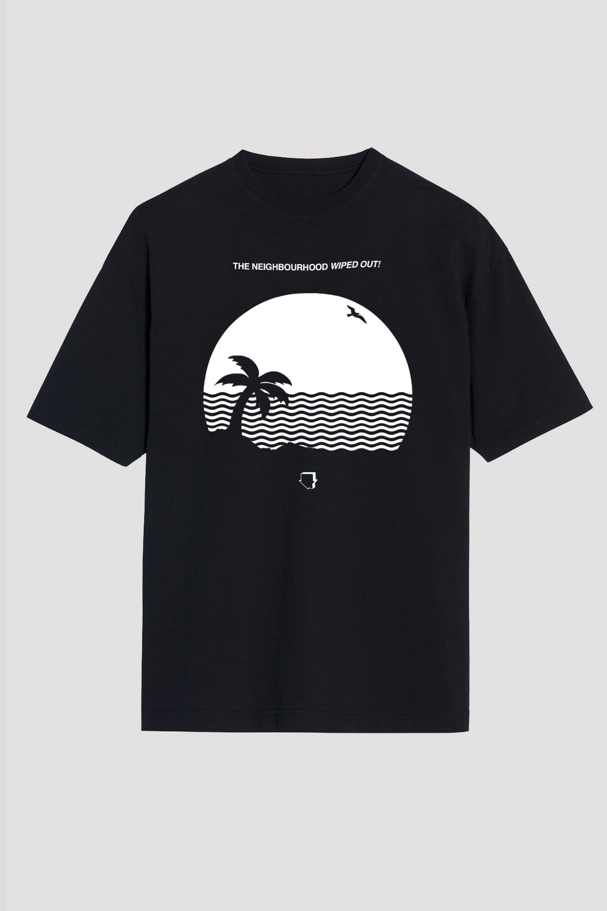 The Neighbourhood Siyah Unisex Oversize Tişört T-Shirt