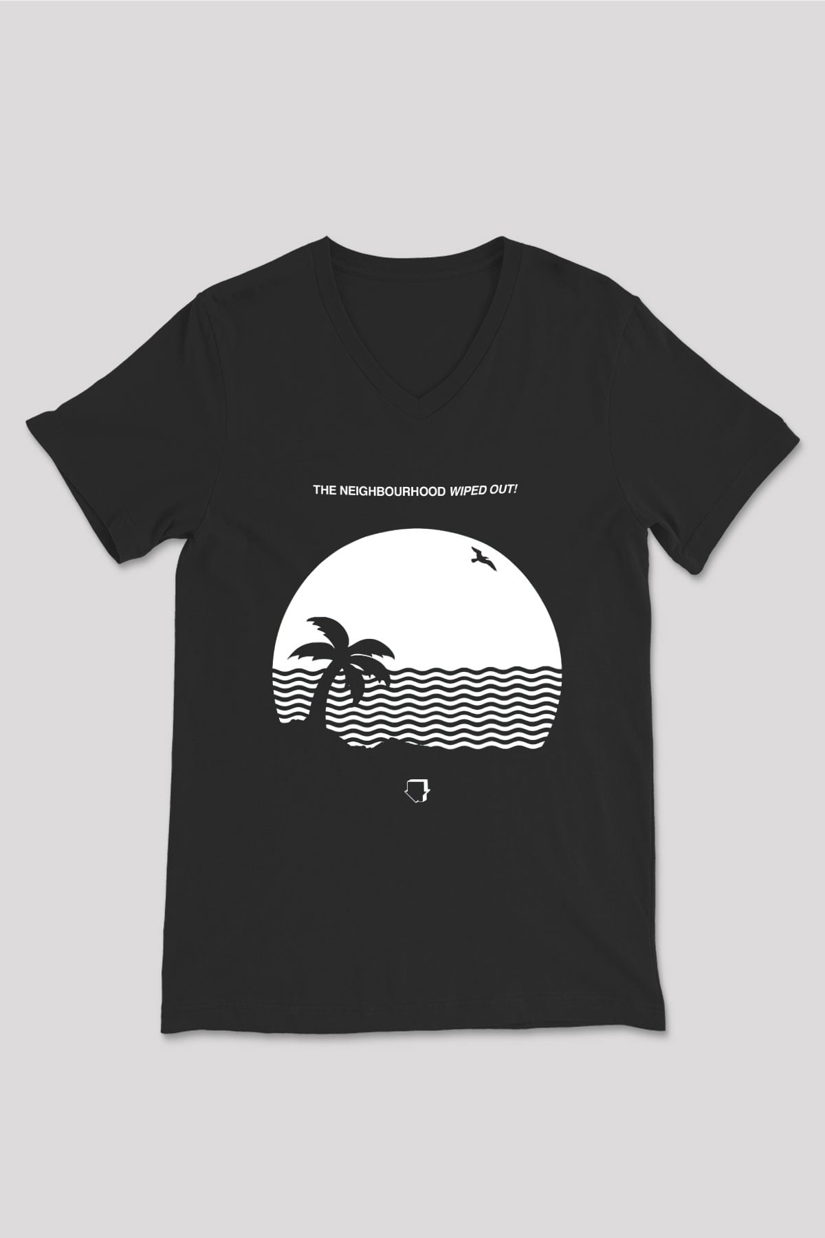 The Neighbourhood Siyah Unisex V Yaka Tişört T-Shirt