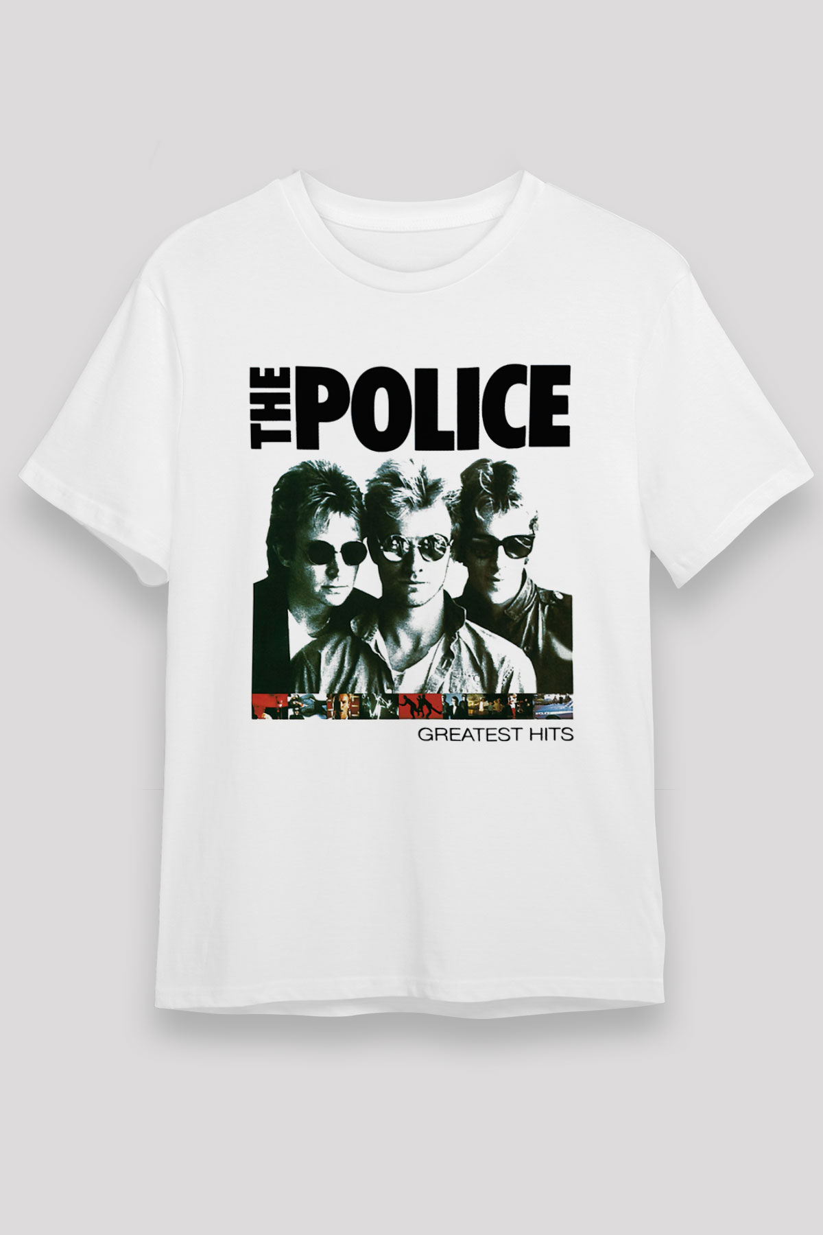 The Police Beyaz Unisex Tişört T-Shirt - TişörtFabrikası