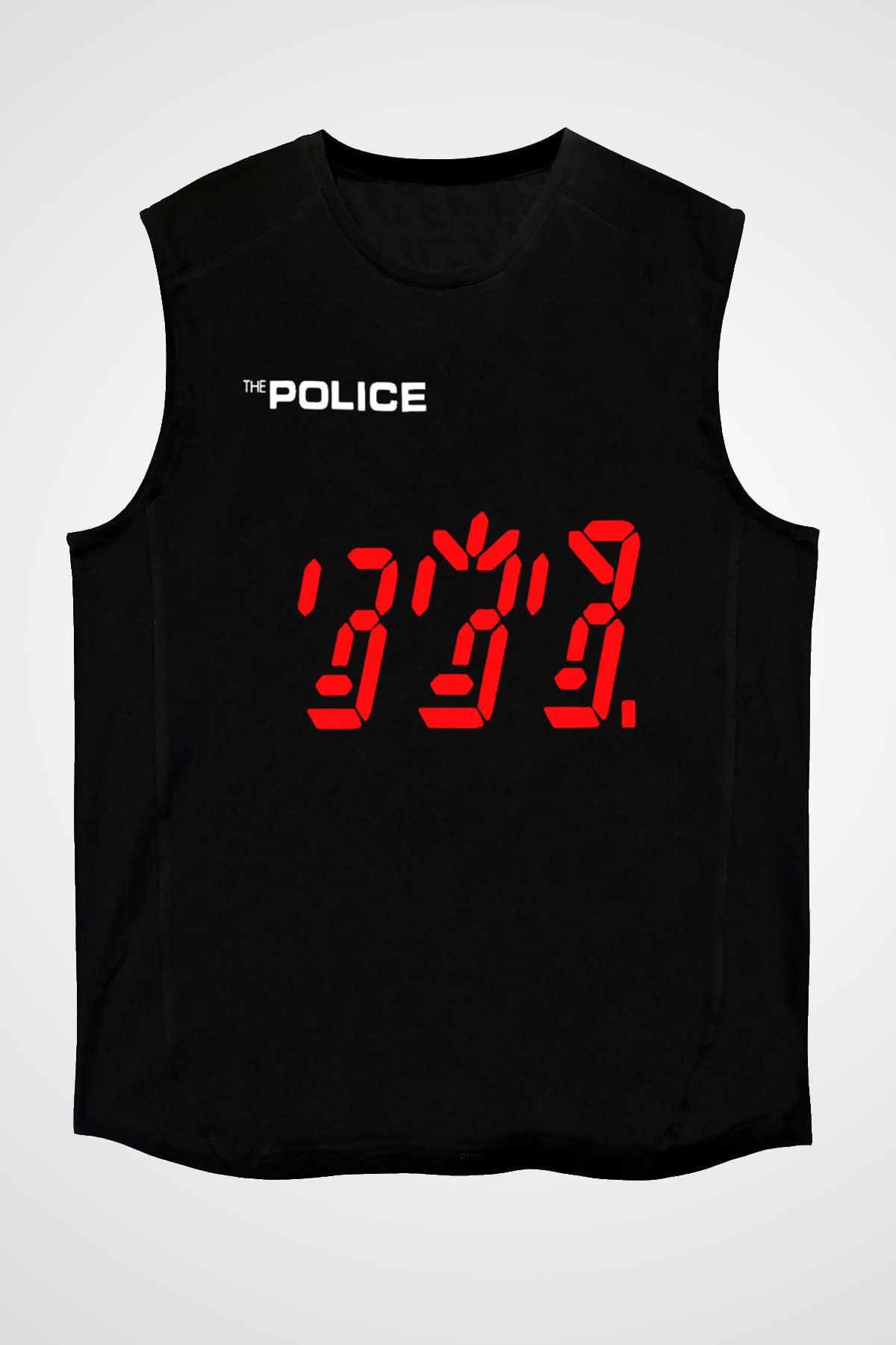 The Police Siyah Unisex Kolsuz Tişört