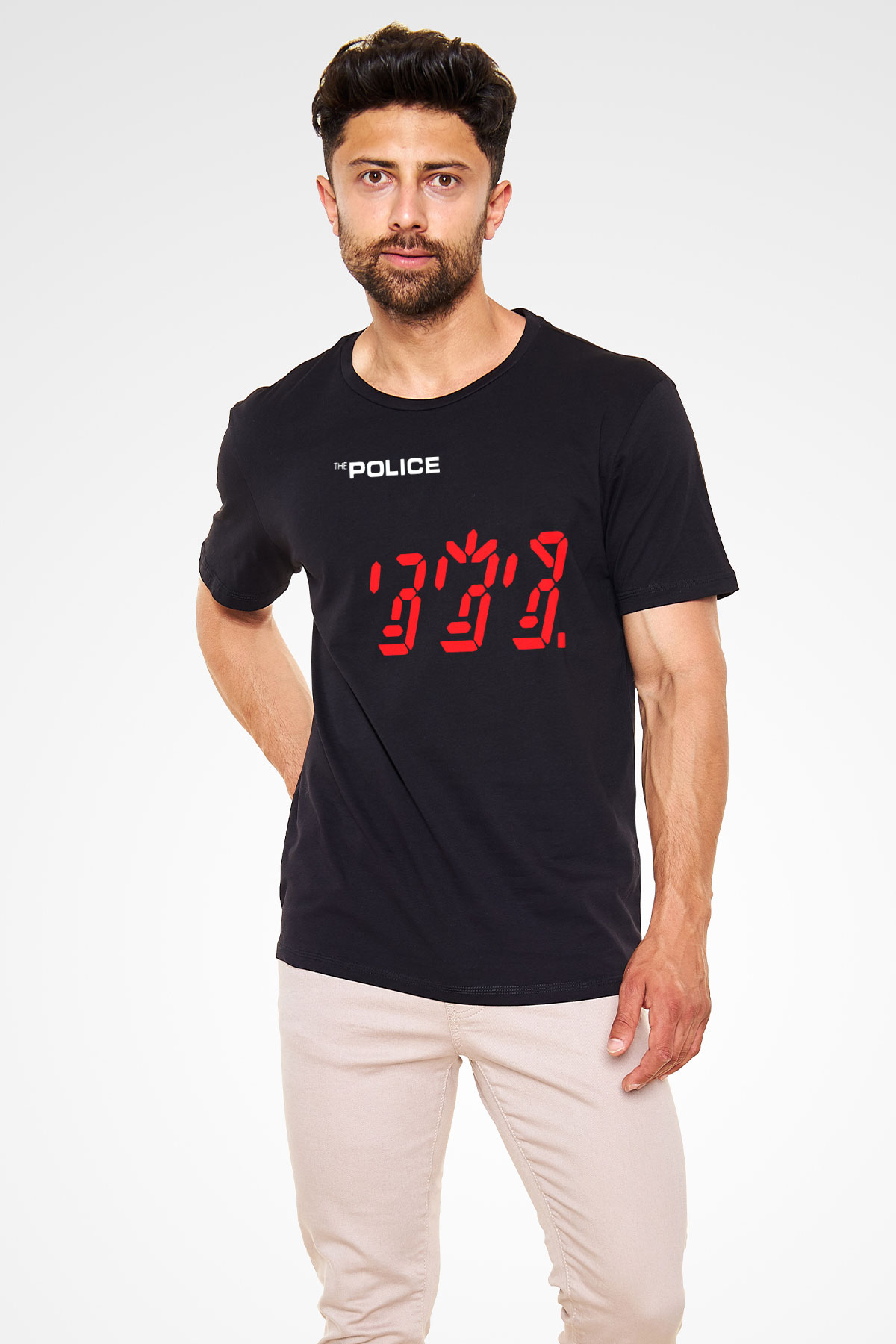 The Police Siyah Unisex Tişört T-Shirt - TişörtFabrikası