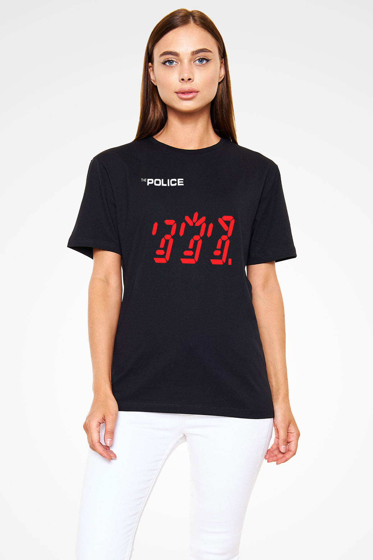 The Police Siyah Unisex Tişört T-Shirt - TişörtFabrikası