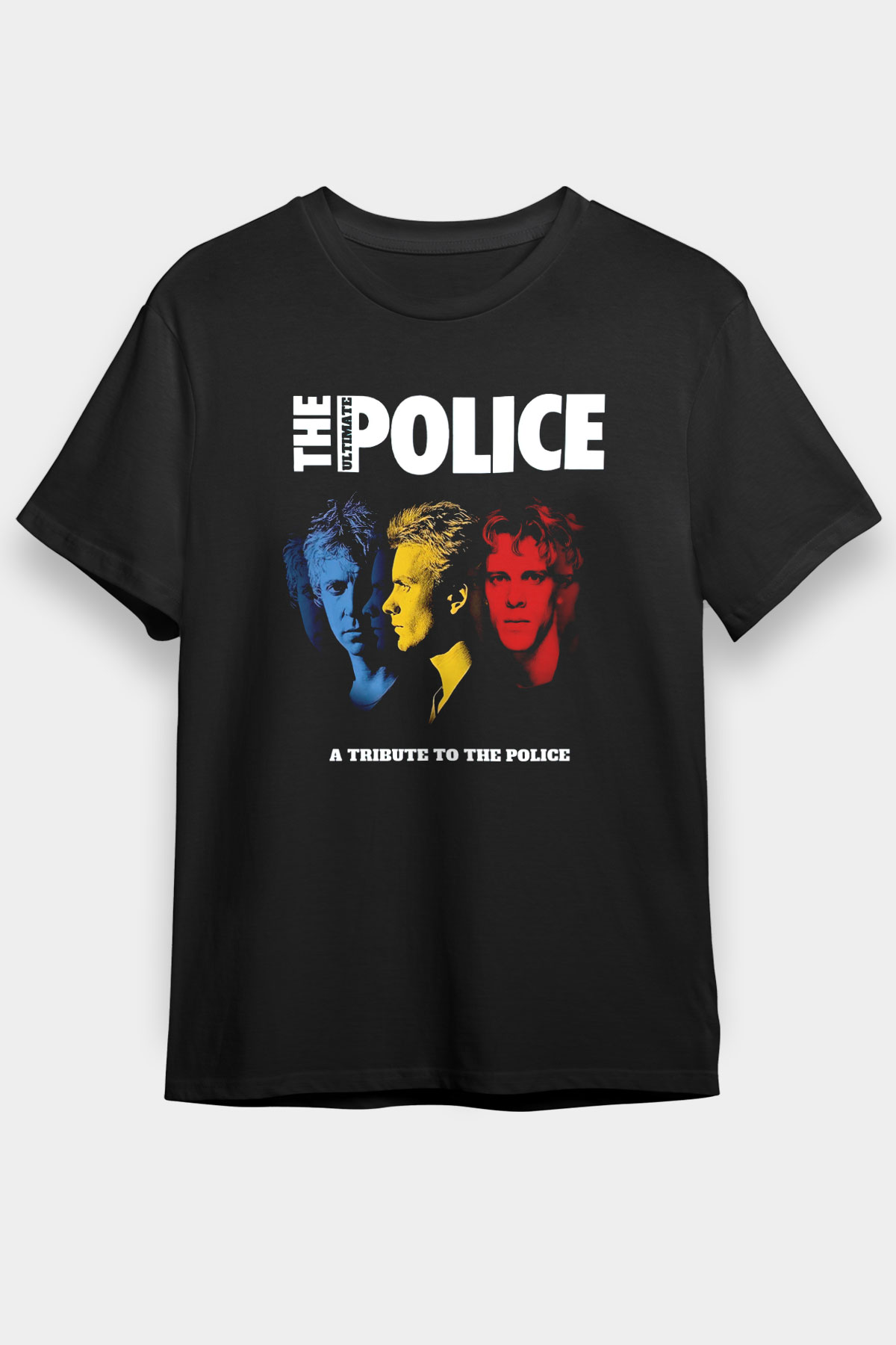 The Police Siyah Unisex Tişört T-Shirt - TişörtFabrikası