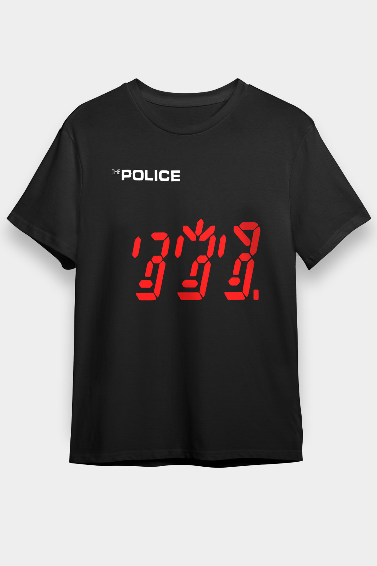 The Police Siyah Unisex Tişört T-Shirt - TişörtFabrikası