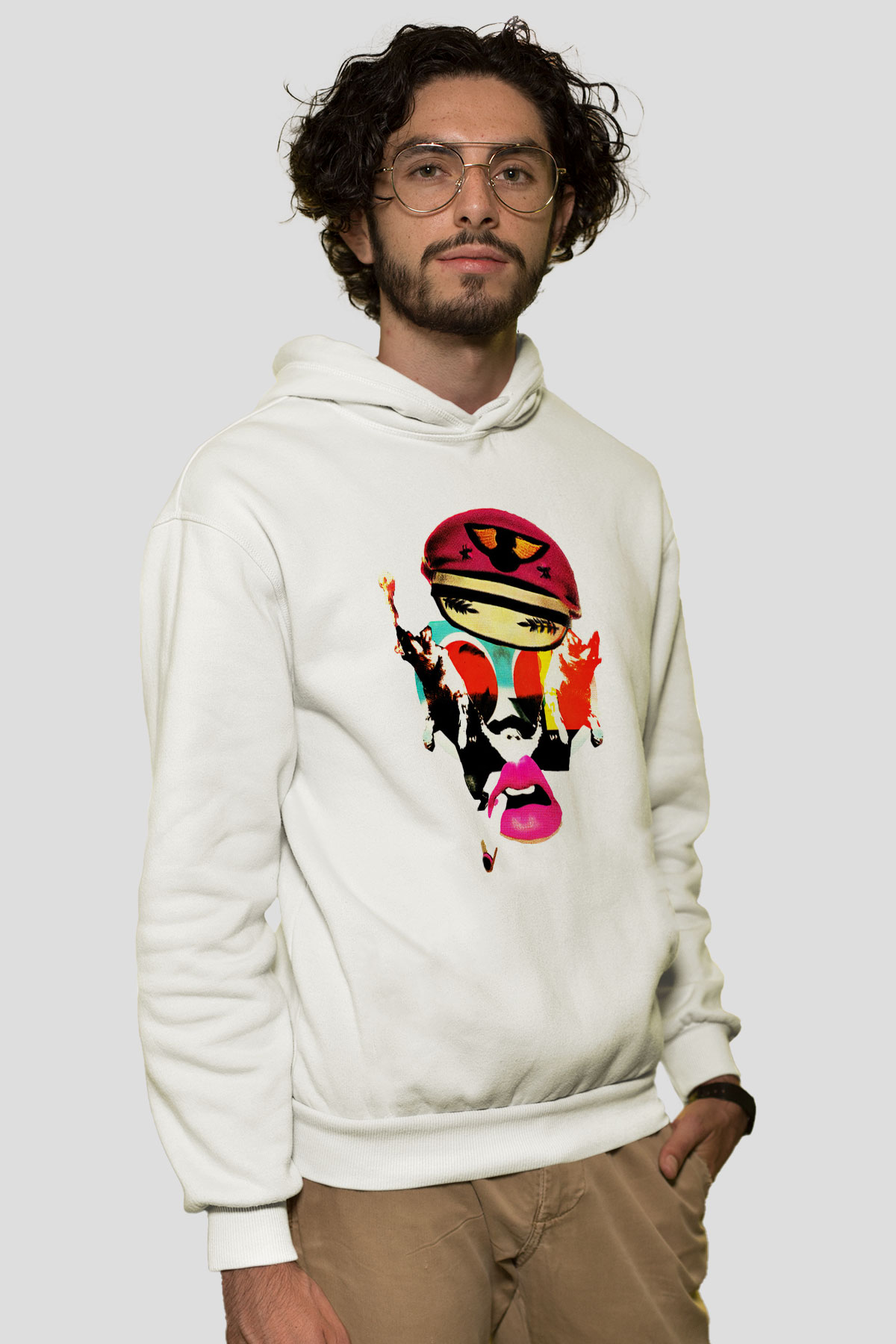 The Prodigy Beyaz Unisex Kapşonlu Sweatshirt