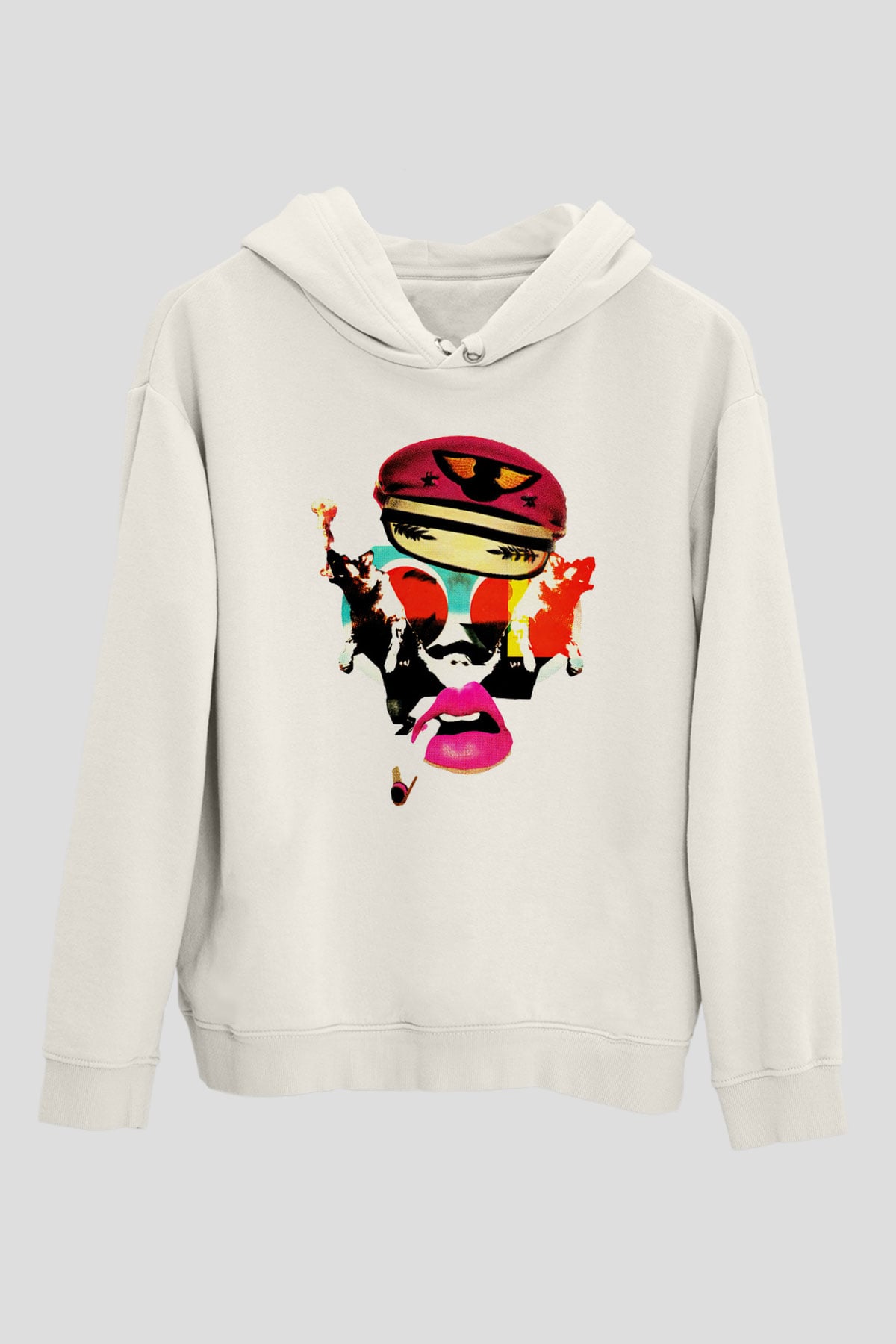 The Prodigy Beyaz Unisex Kapşonlu Sweatshirt