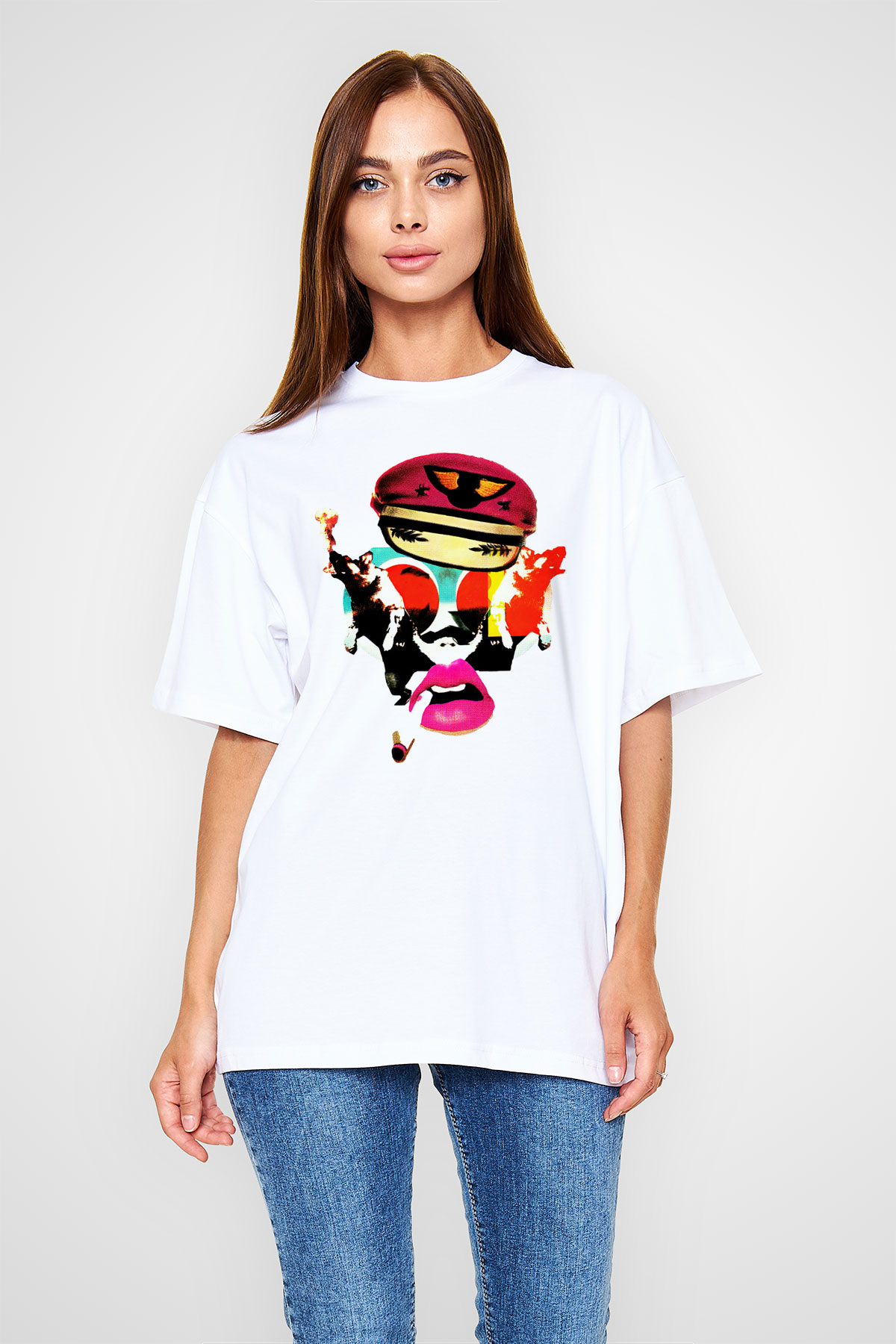 The Prodigy Beyaz Unisex Oversize Tişört T-Shirt