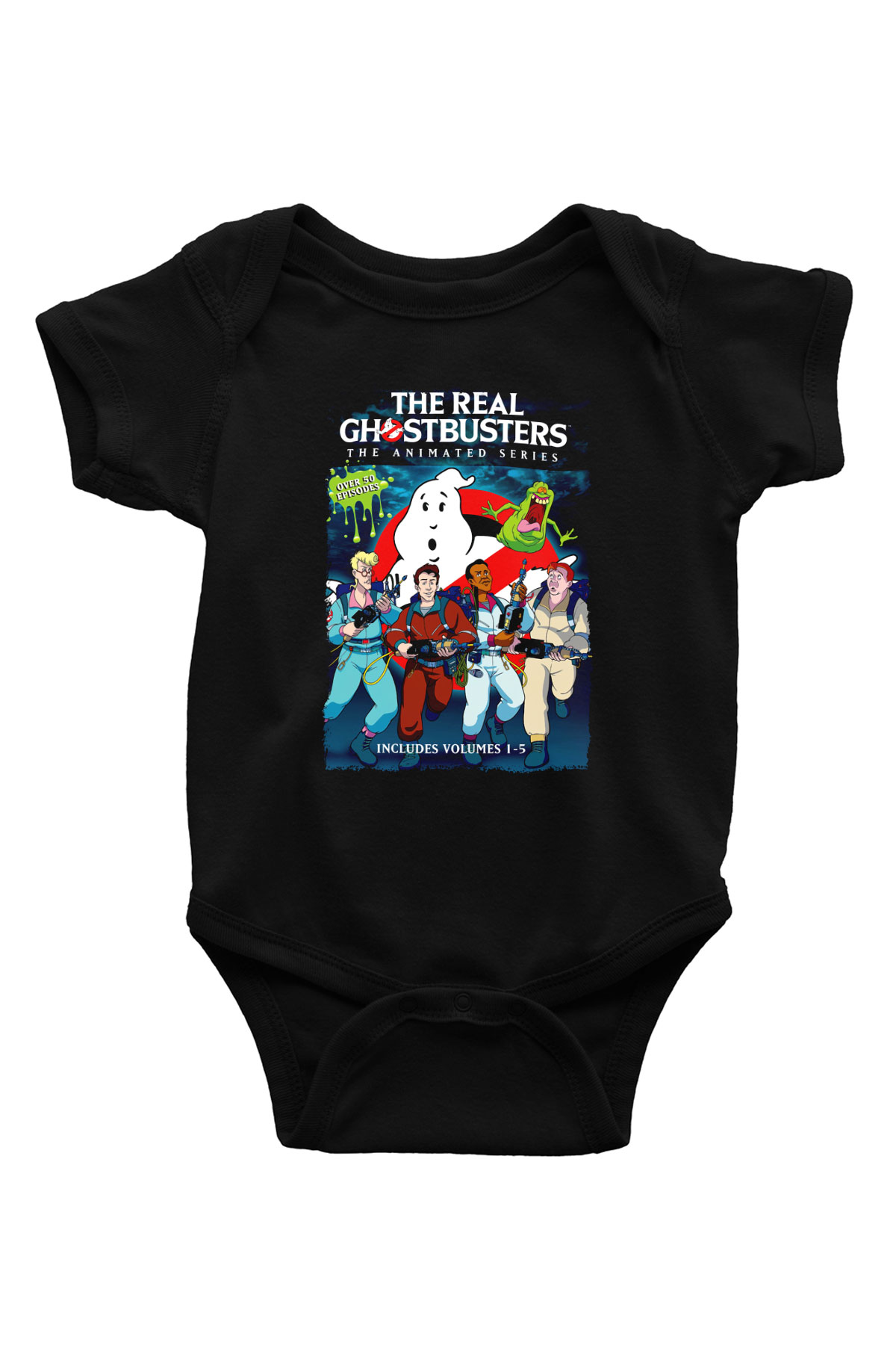 The Real Ghostbusters Hayalet Avcıları Siyah Bebek Body - Zıbın
