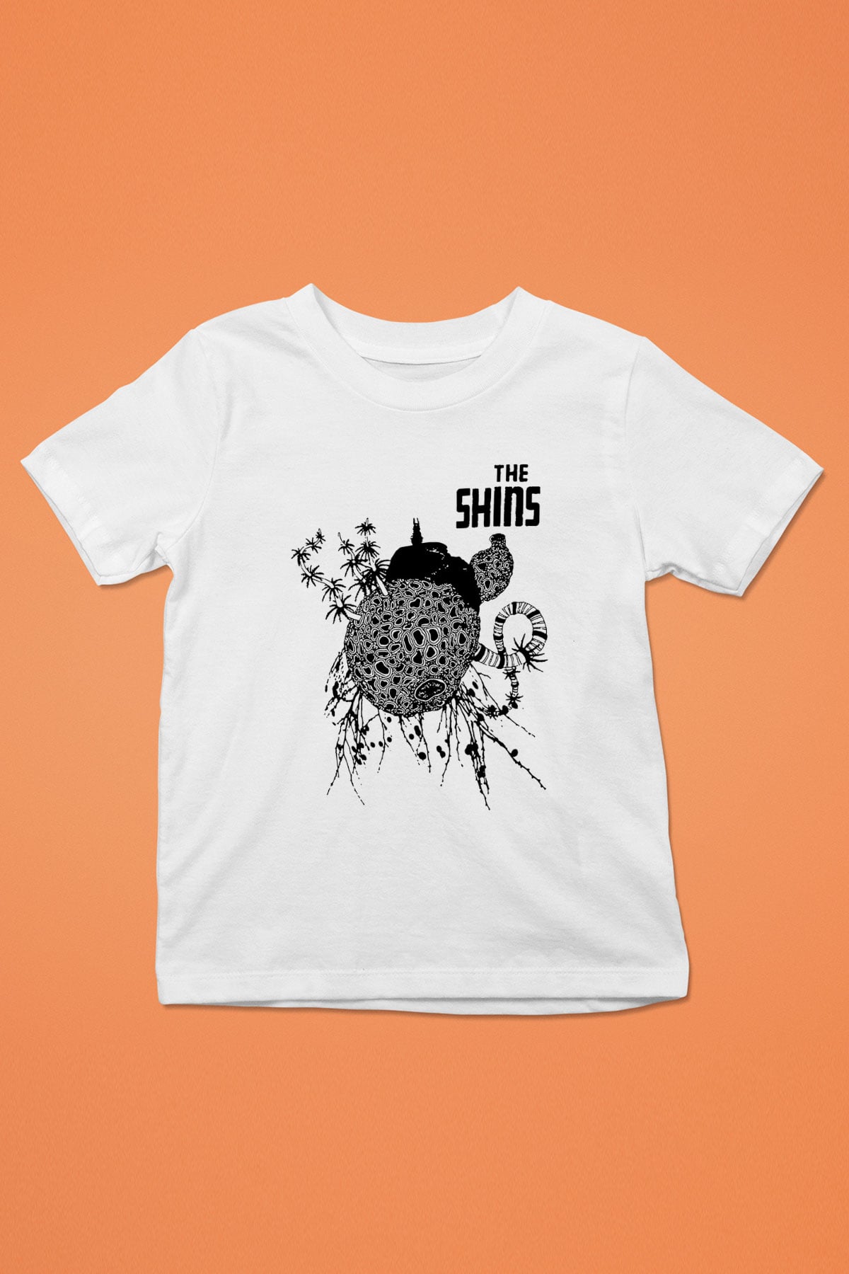 The Shins Baskılı Beyaz Unisex Çocuk Tişört