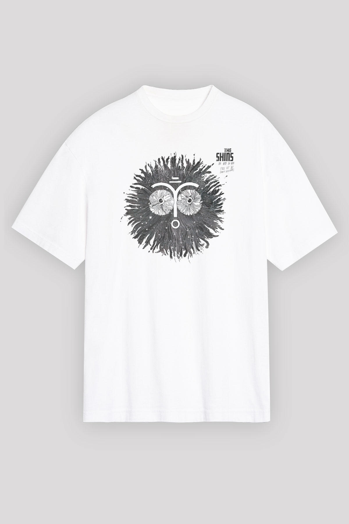 The Shins Beyaz Unisex Oversize Tişört T-Shirt