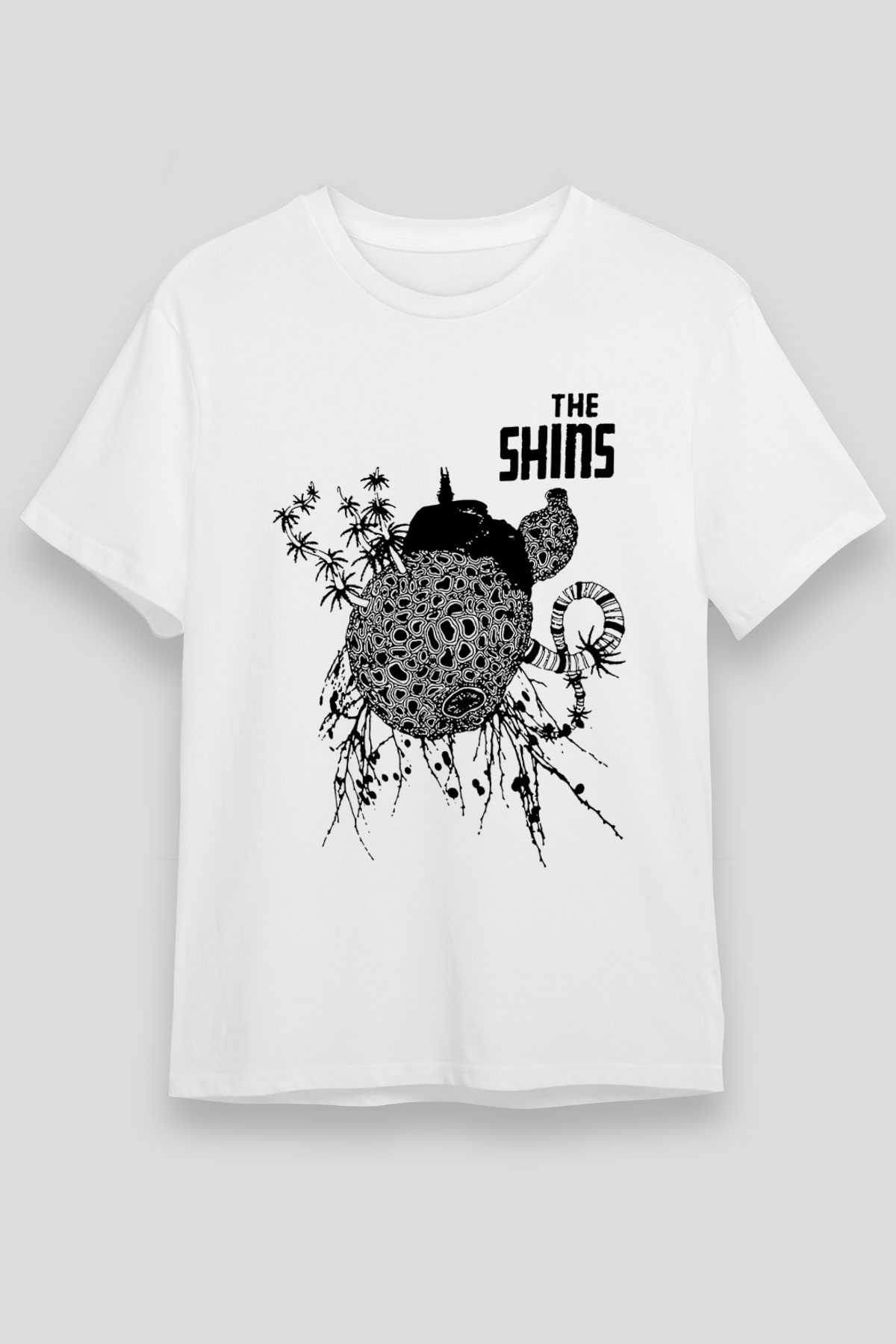 The Shins Beyaz Unisex Tişört T-Shirt - TişörtFabrikası